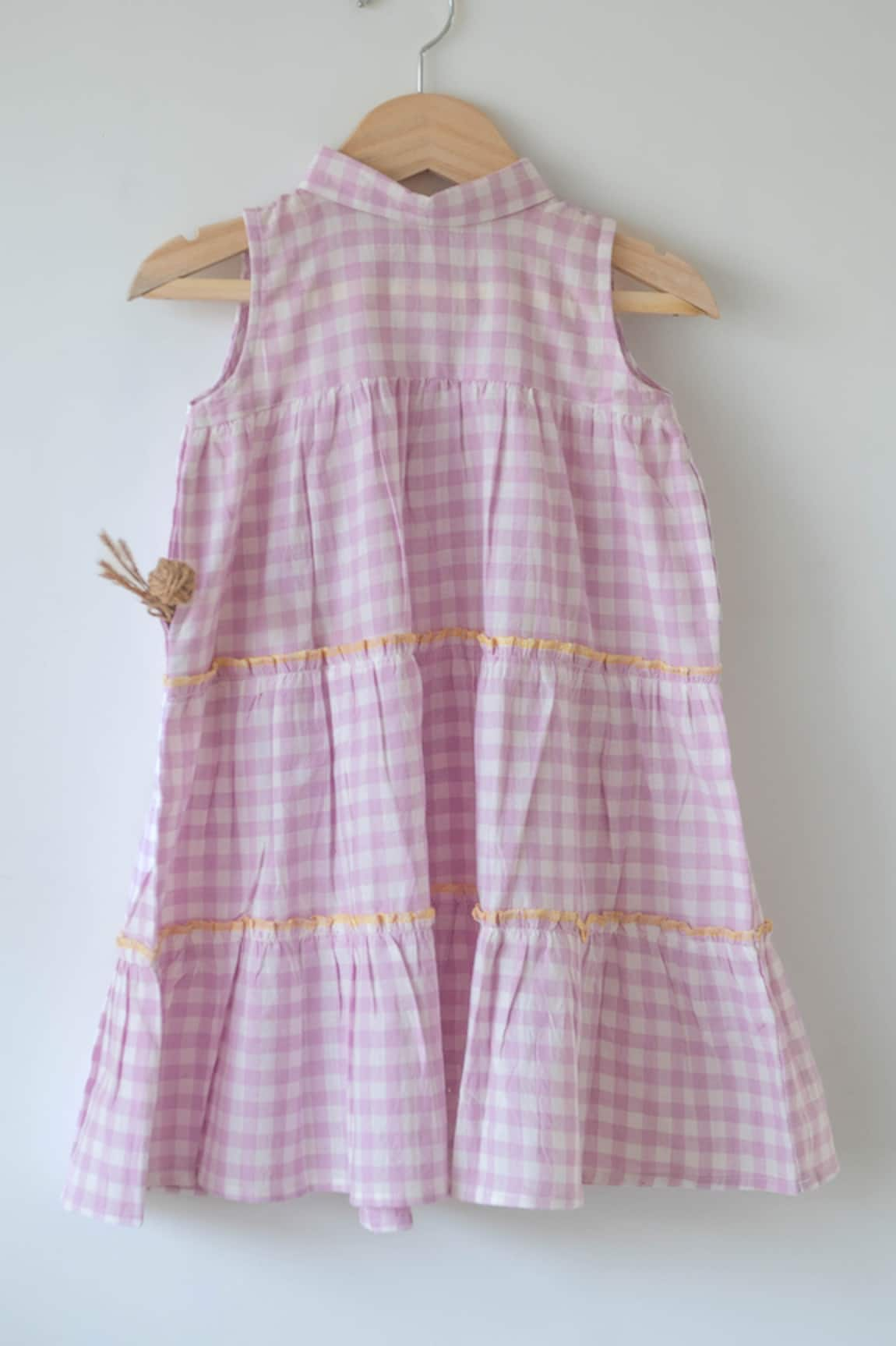 Love The World Today Handwoven Cotton Chequered Dress