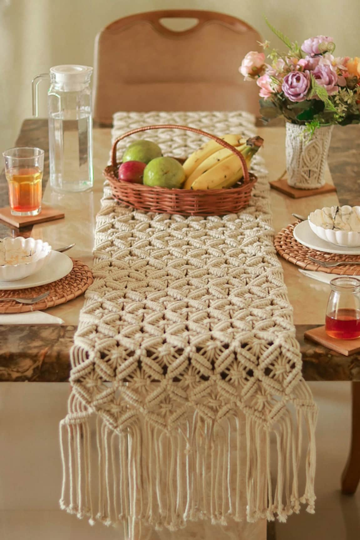 Karighar Nomadic Thread Woven Table Runner