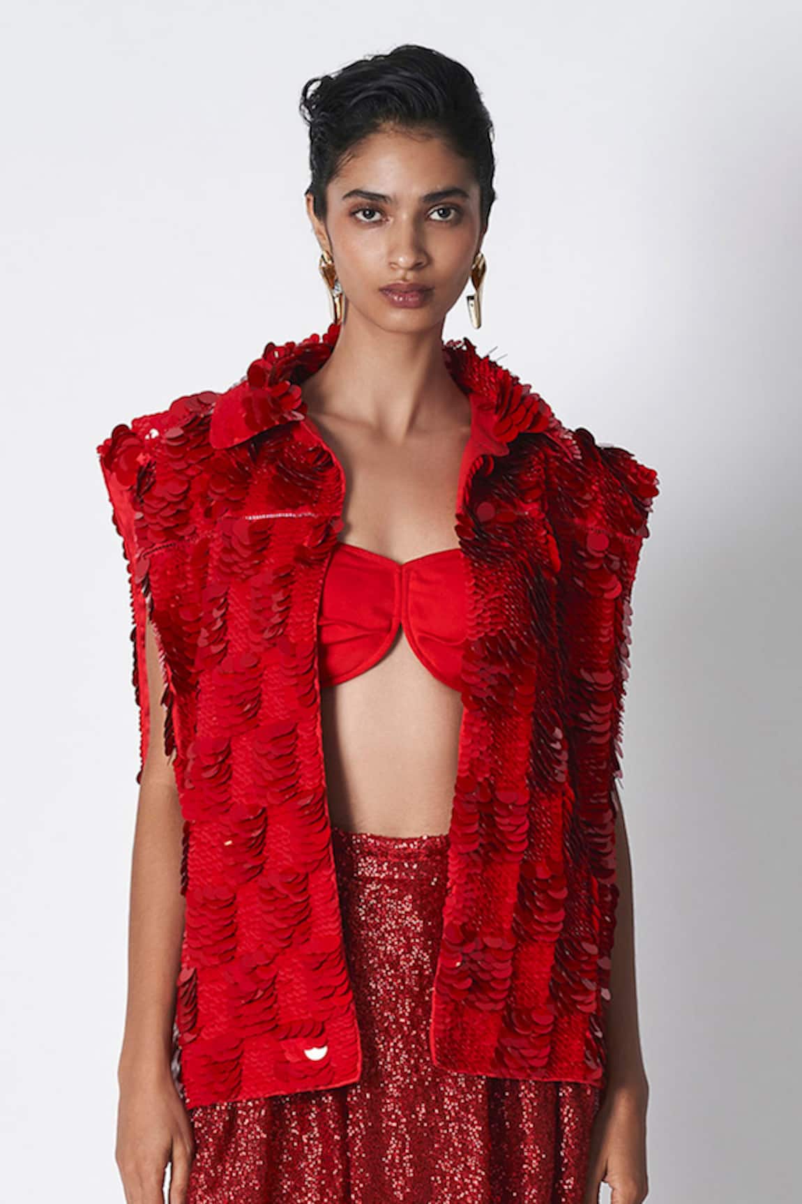 431-88 By Shweta Kapur Bead String Embroidered Jacket