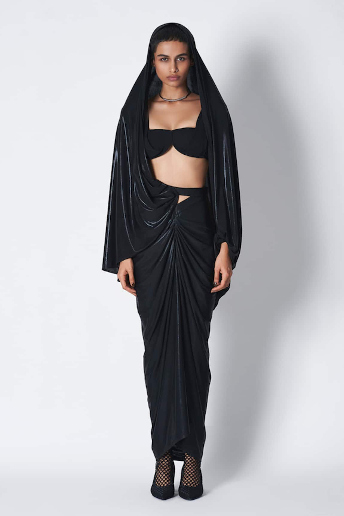 431-88 by Shweta Kapur Liquid Nora Draped Skirt