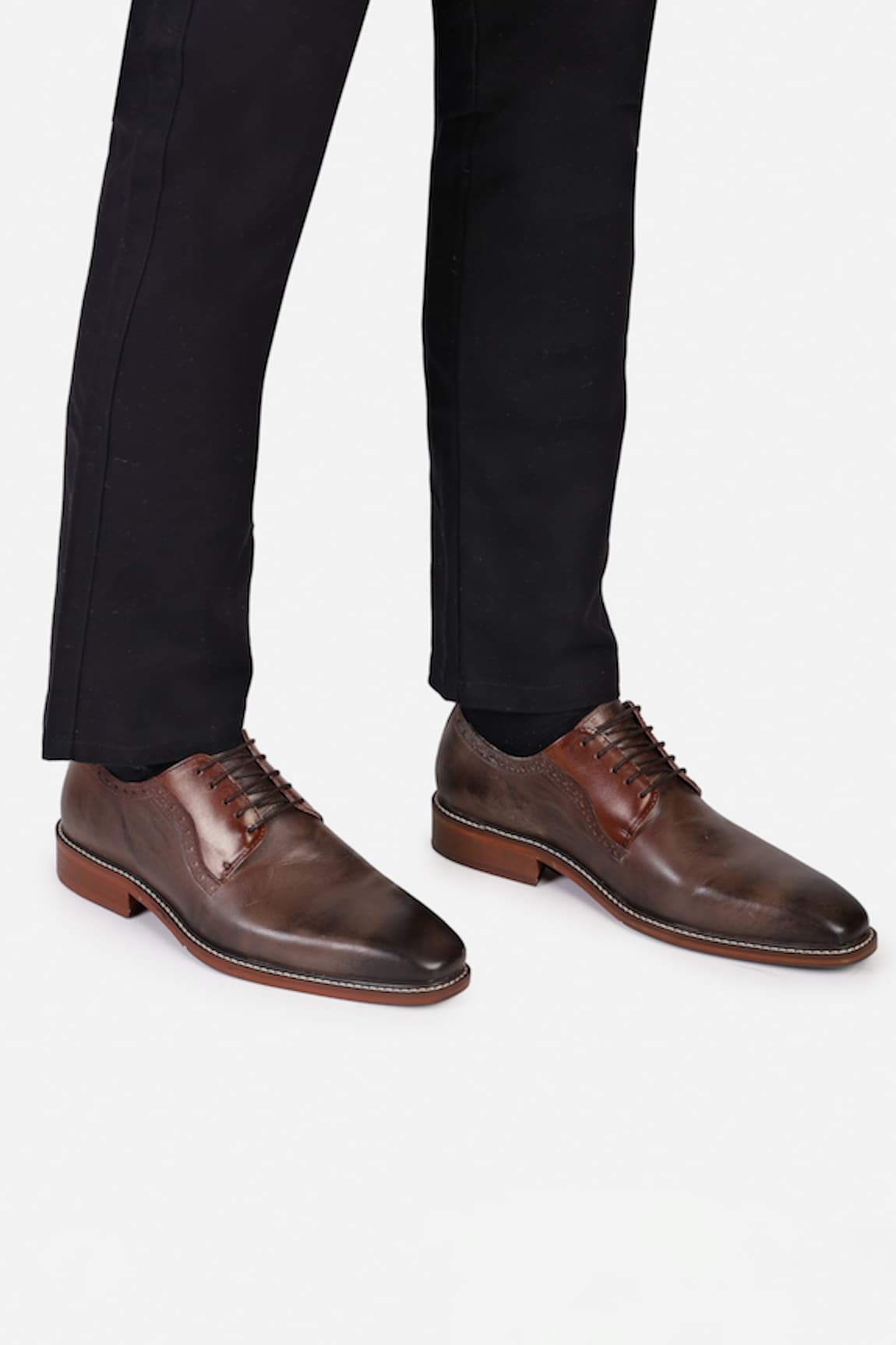 Hats Off Accessories Plain Genuine Leather Oxford Shoes