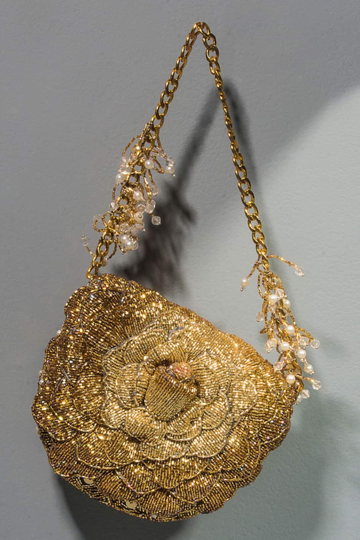 Doux Amour Embroidered Mini Clutch 