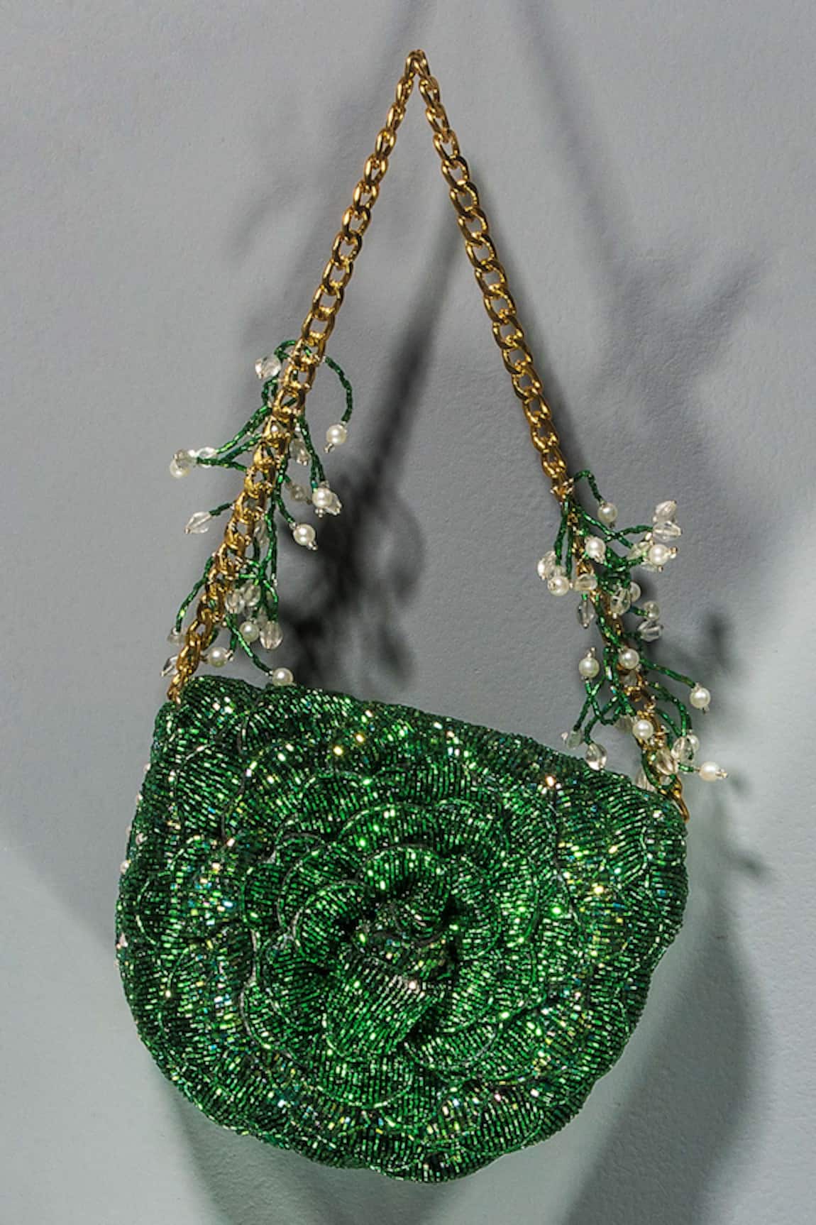 Doux Amour Embroidered Mini Clutch