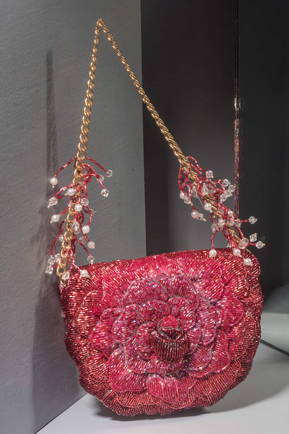 Doux Amour Embroidered Mini Clutch