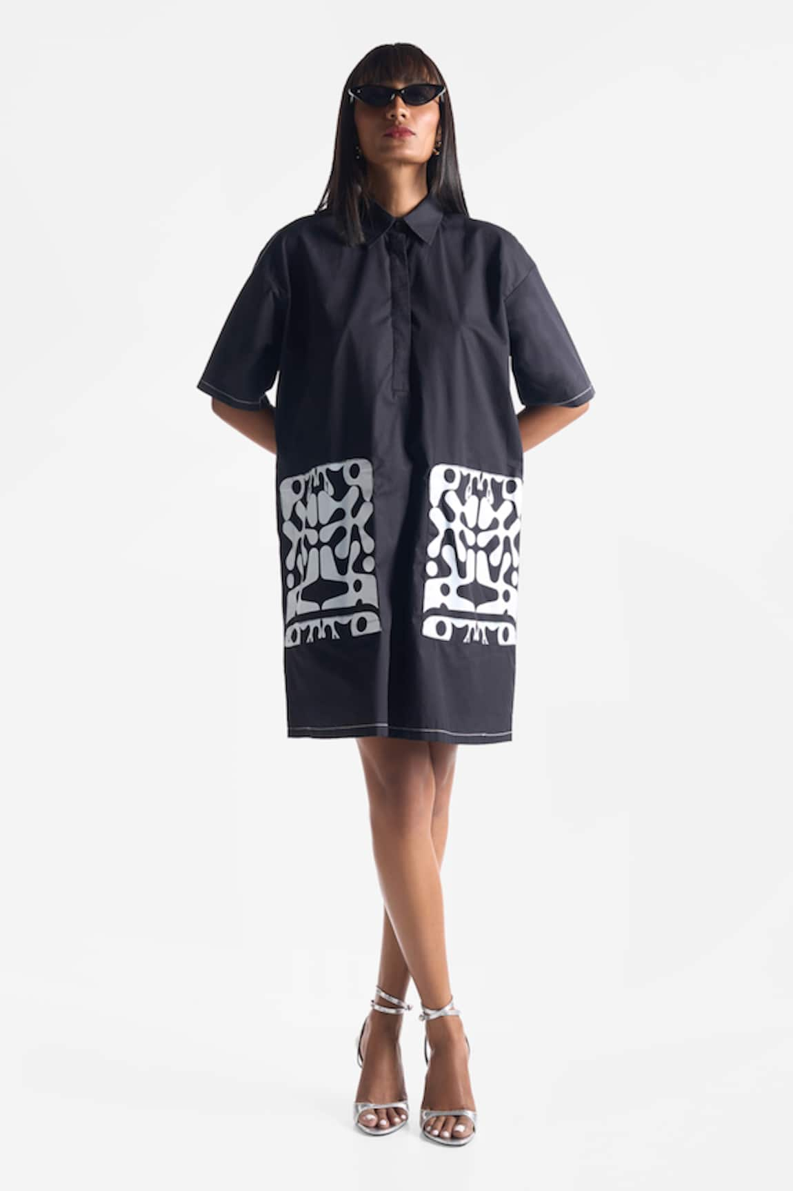 Ekastories Dusk Pocket Printed Dress