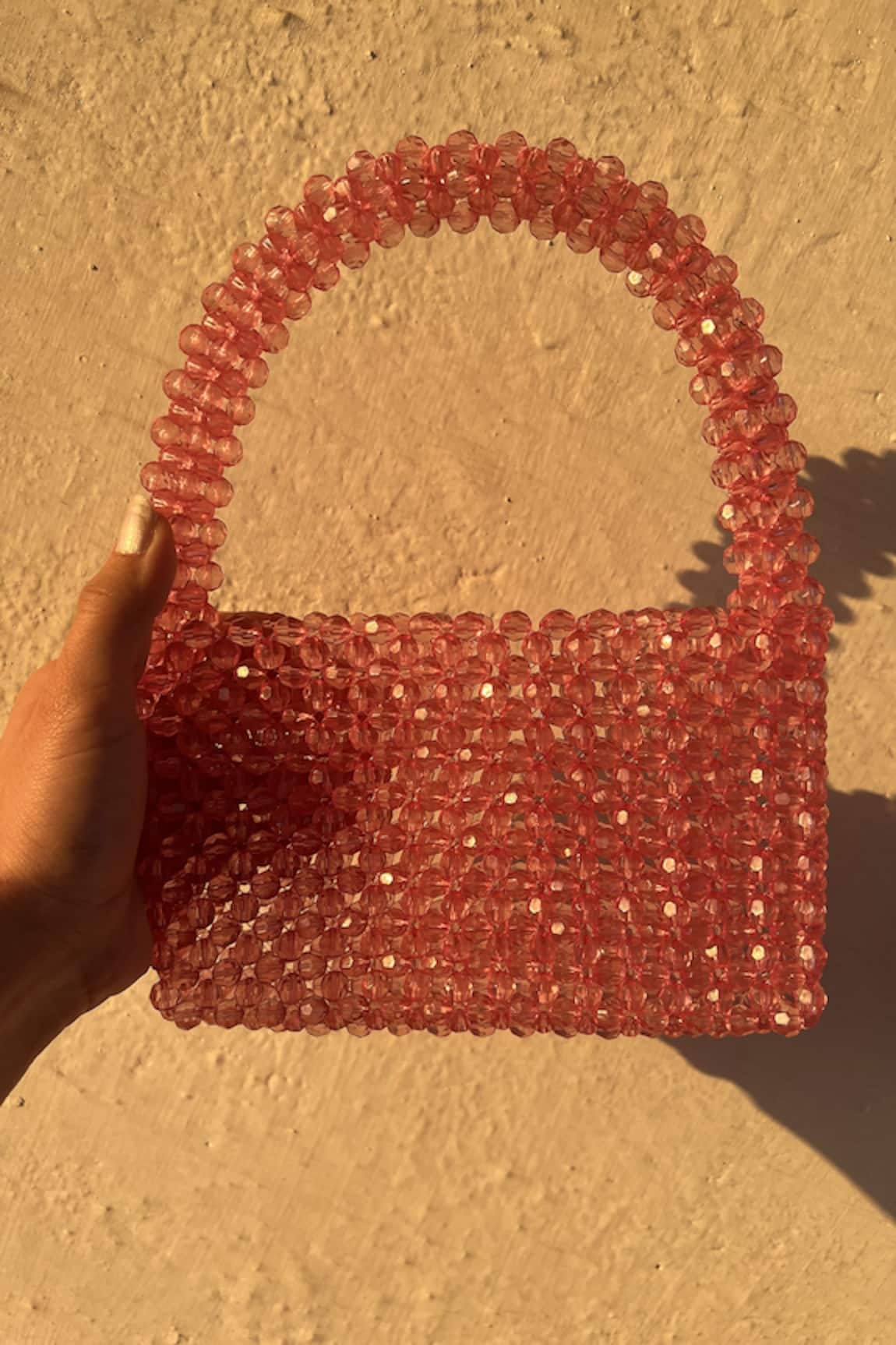 RUBILON Blush Crystal Embellished Bag