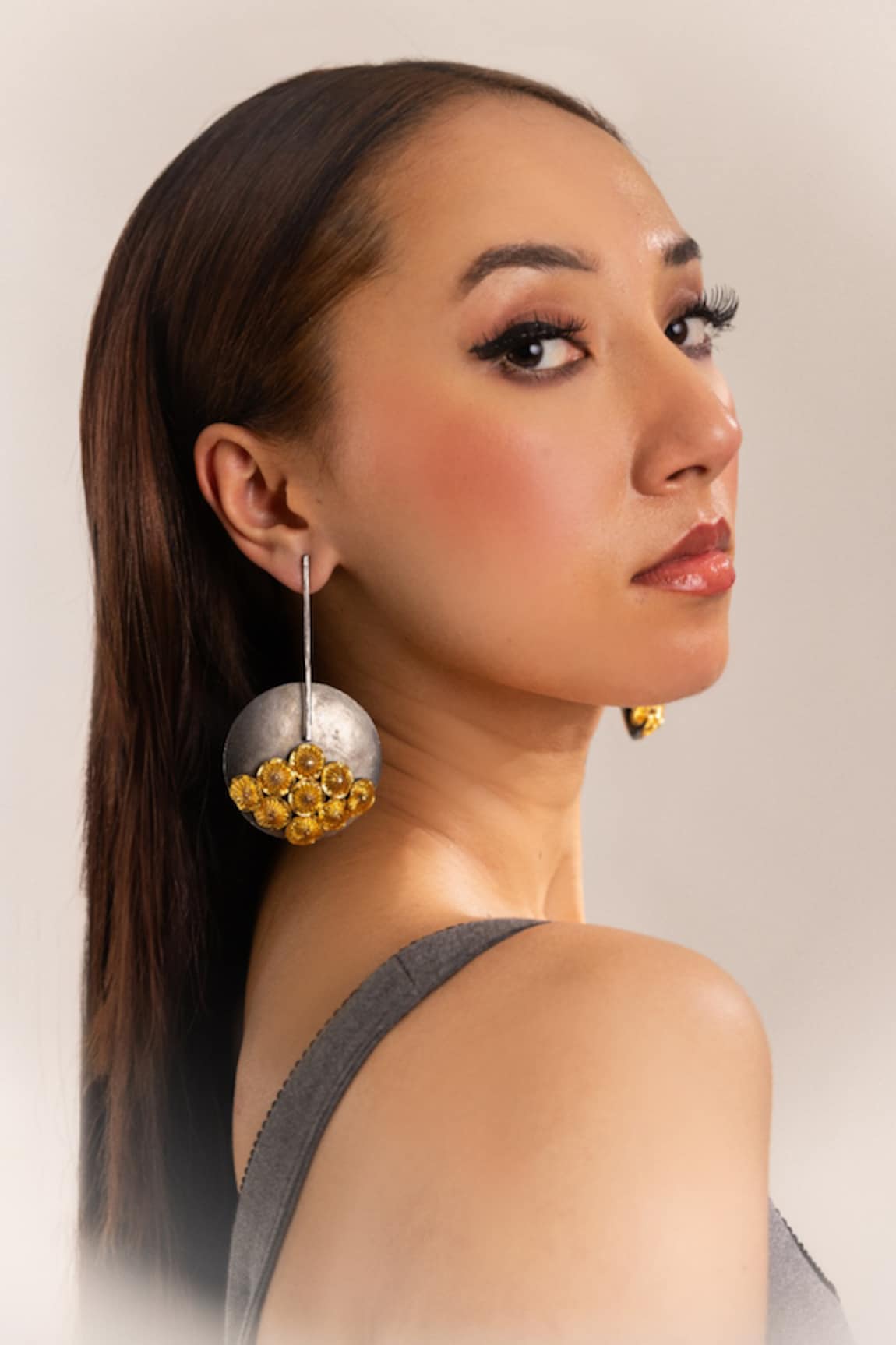 Trupti Mohta Quirky Circular Ornamented Earrings