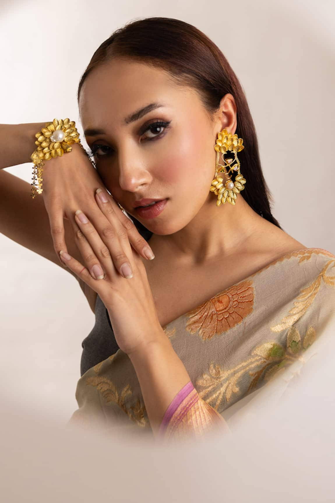 Trupti Mohta Floral Chandelier Bracelet