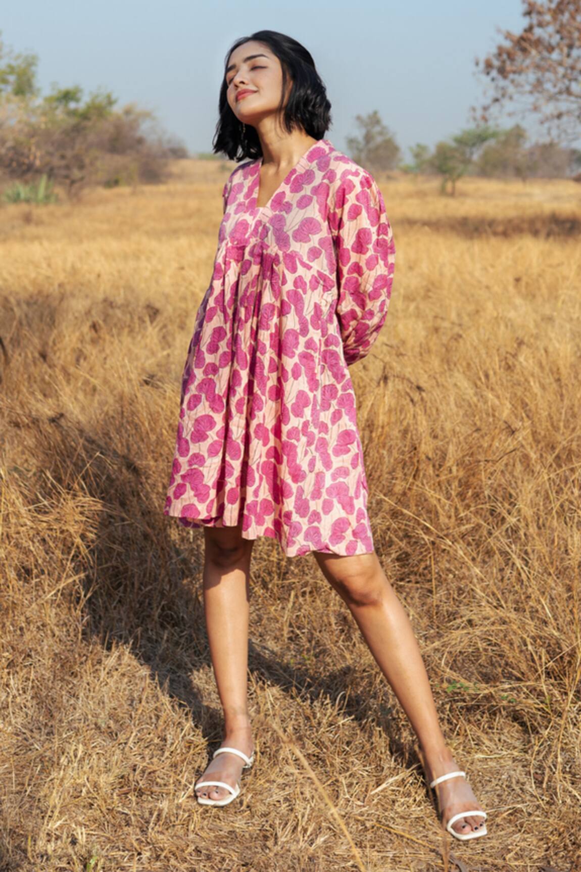 Marche Mussoorie Hand Block Print Dress