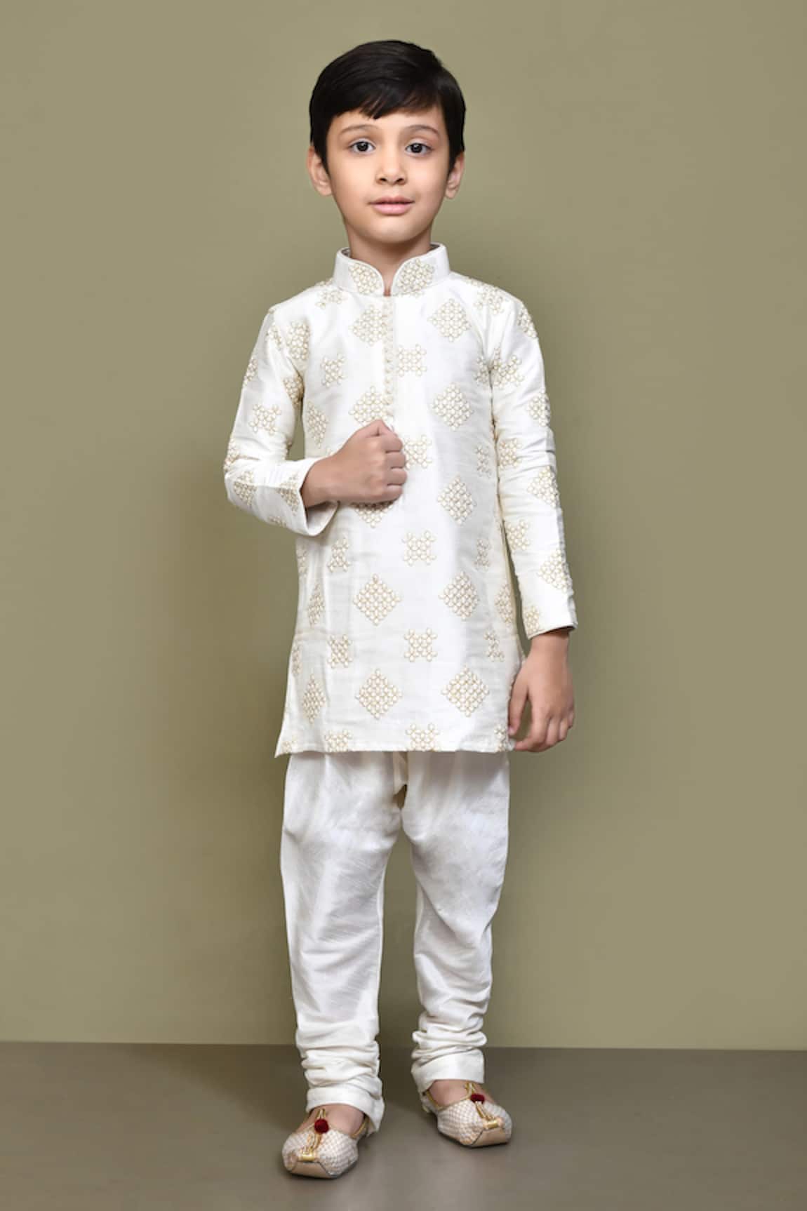 Petite Pomme Gota Embroidered Kurta 