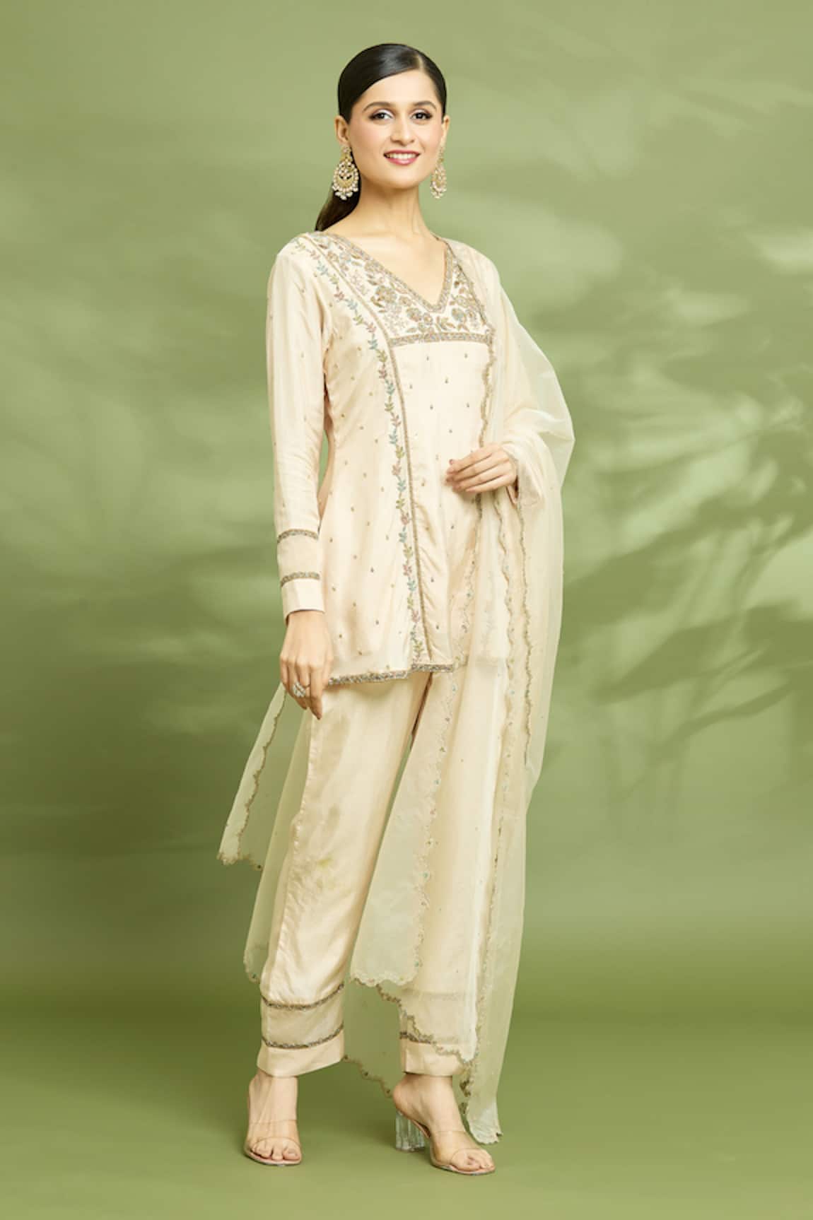 Enamour By Radha Embroidered Tunic Pant Set