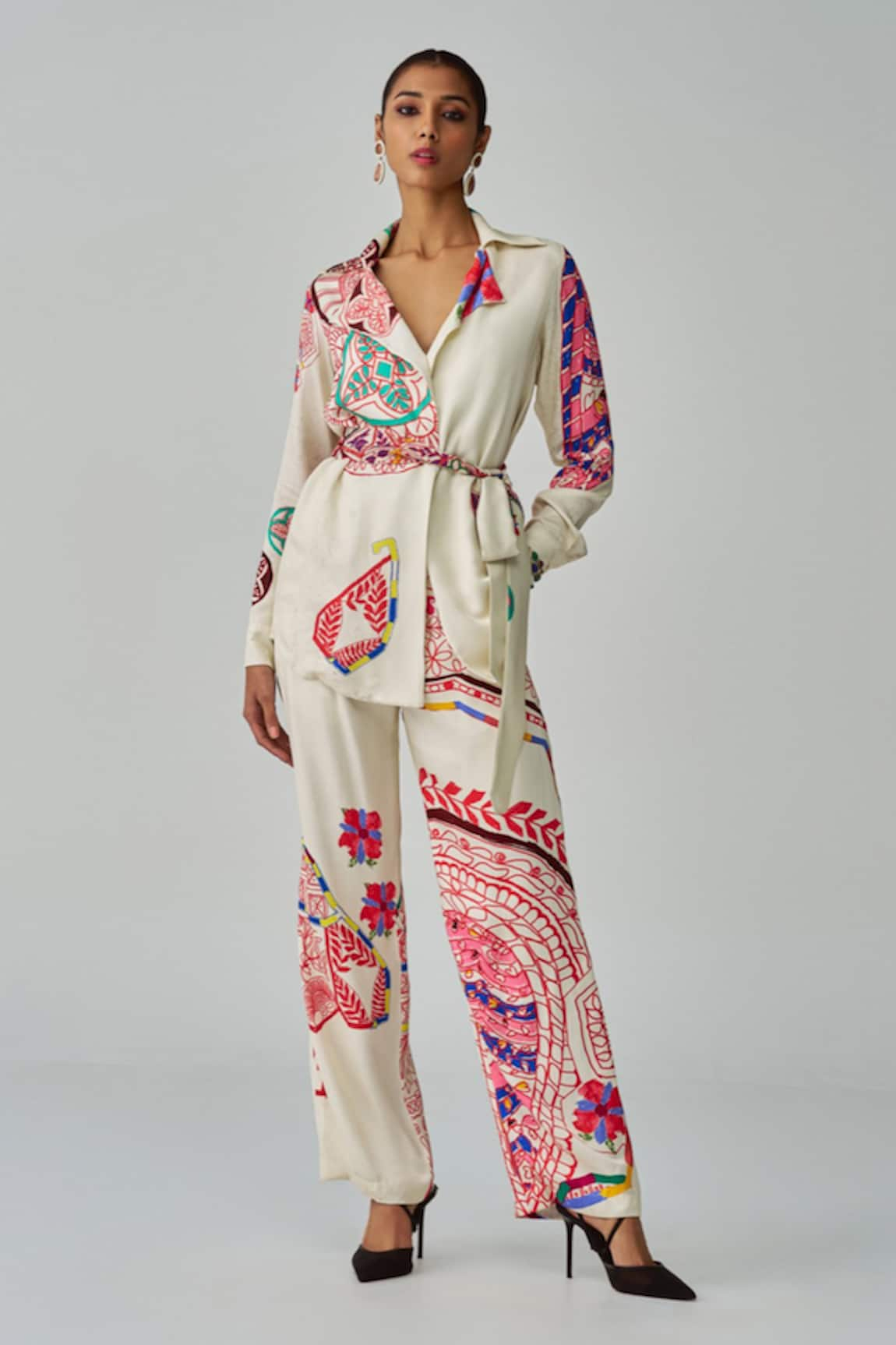 Saaksha & Kinni Malaika Paisley Print Jacket