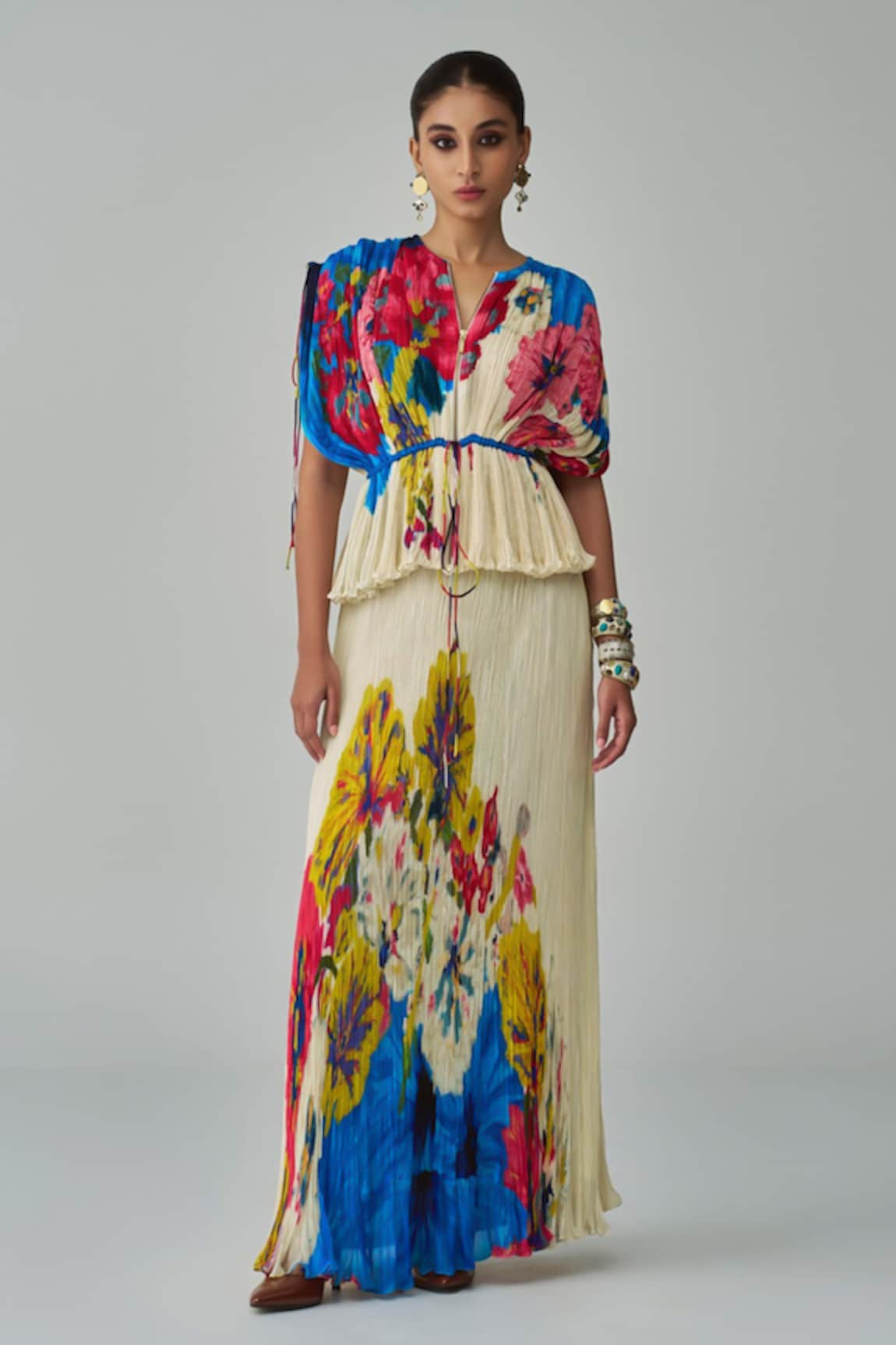 Saaksha & Kinni Monica Floral Print Long Skirt