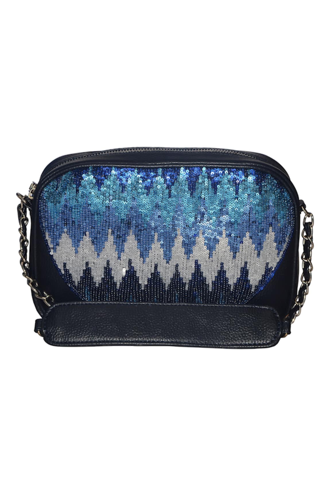 Gin & Tonic Sequin Geometric Pattern Sling Bag