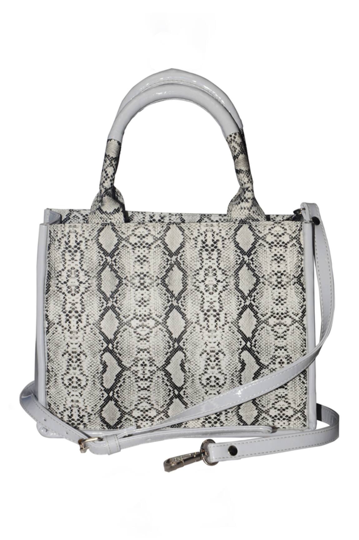 Gin & Tonic Snake Print Vegan Leather Hand Bag