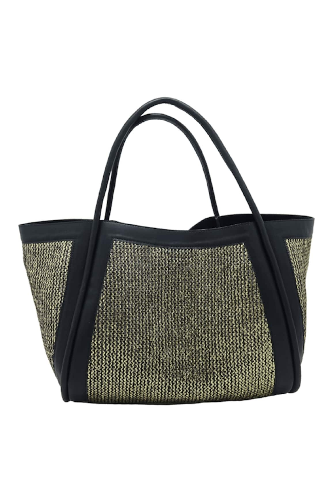 TROV Anjie Raffia Embroidered Tote Bag