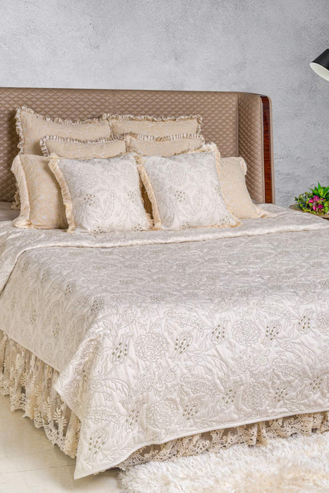 Diva Riche Eden Floral Embroidered Bedding Set