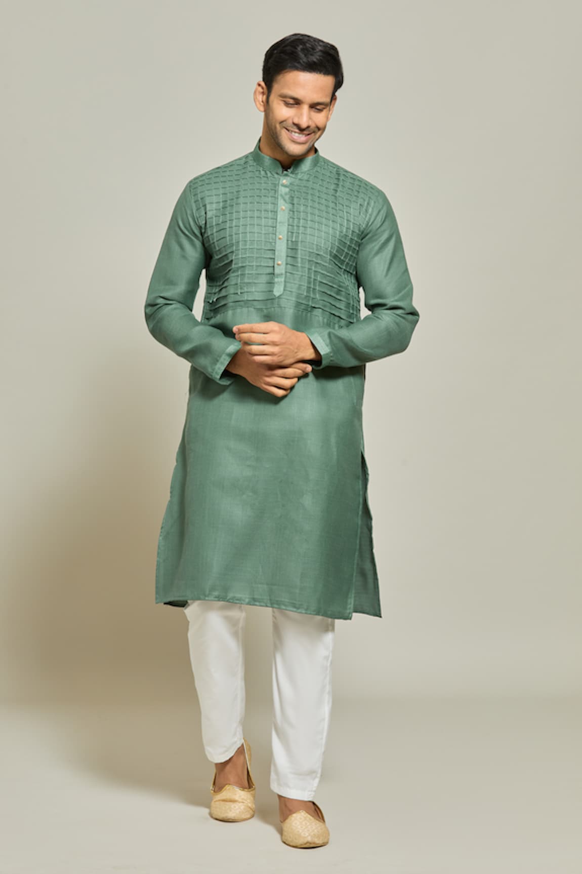 Arihant Rai Sinha Pintux Yoke Kurta Set