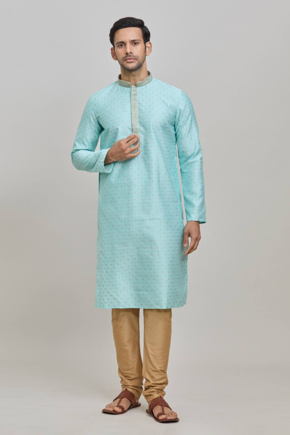 Arihant Rai Sinha Floral Woven Kurta Set 