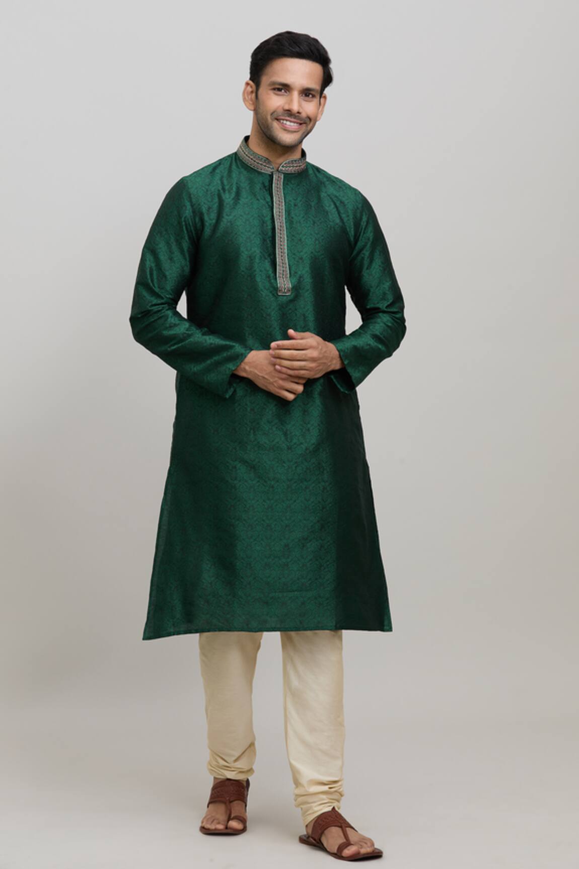 Arihant Rai Sinha Woven Kurta & Churidar Set 