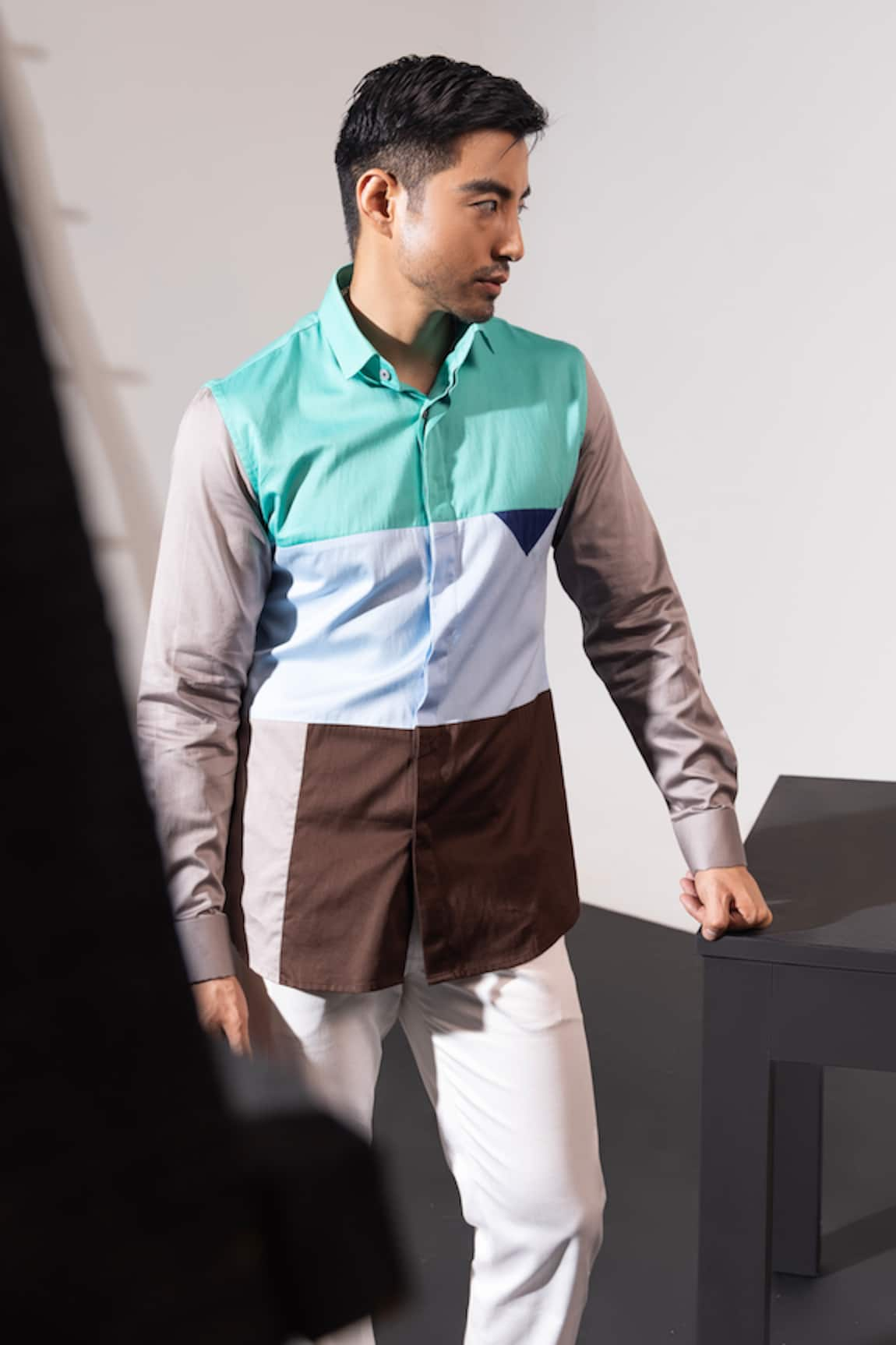 Seven Graphic Colorblocked Shirt