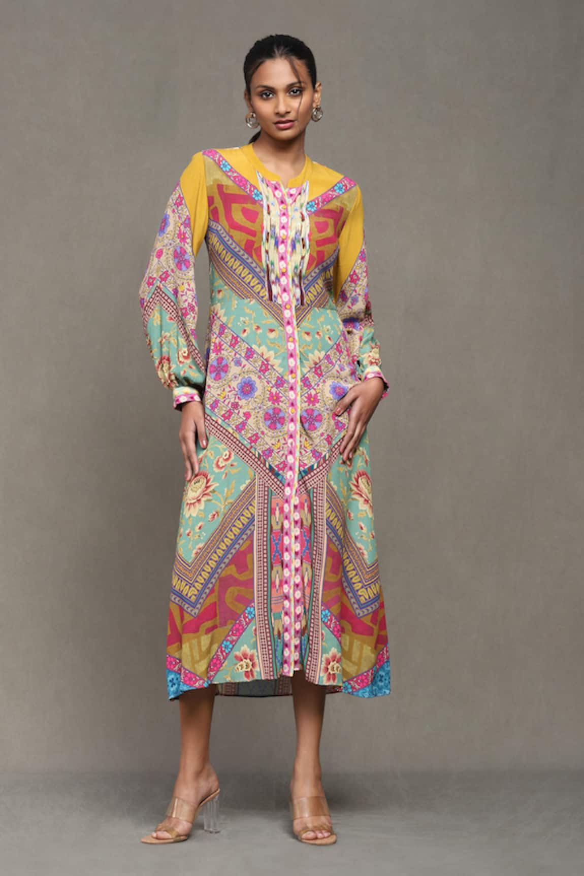 Ritu Kumar Kazak A-Line Printed Dress 