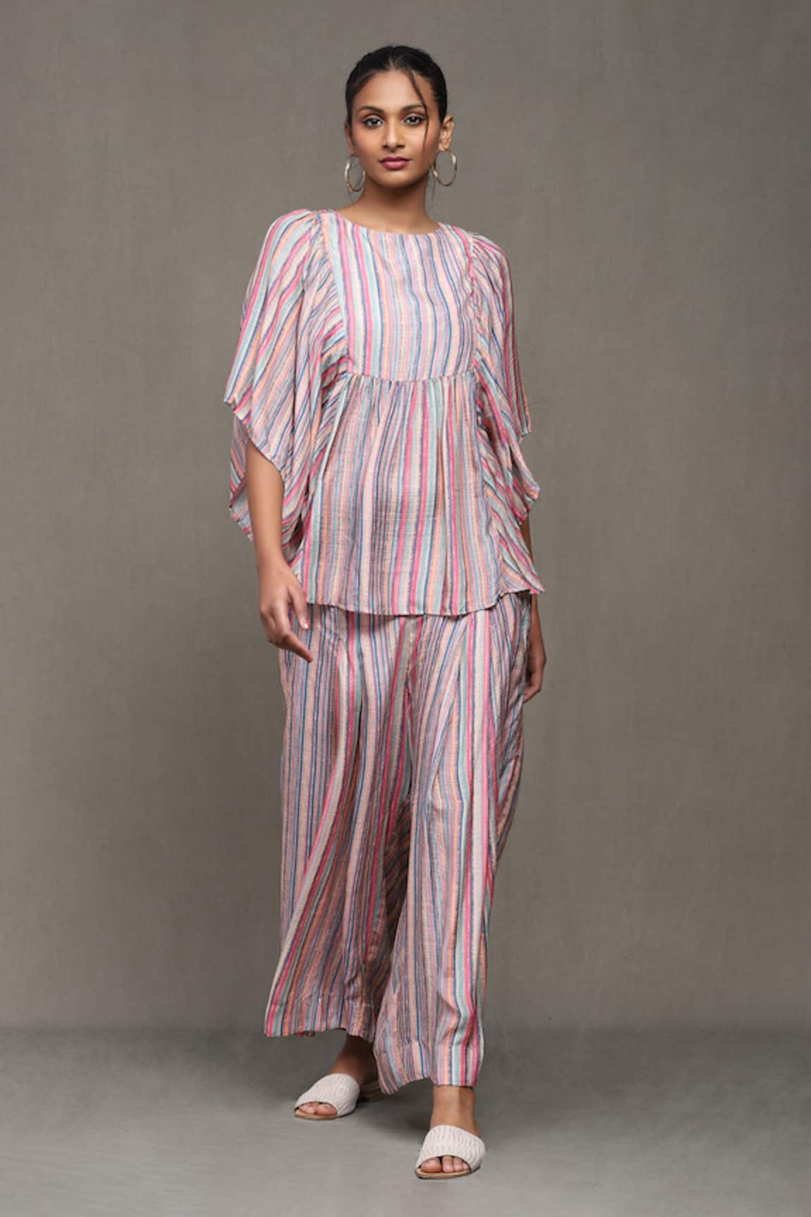 Ritu Kumar Multi Striped Tunic & Palazzo Set 