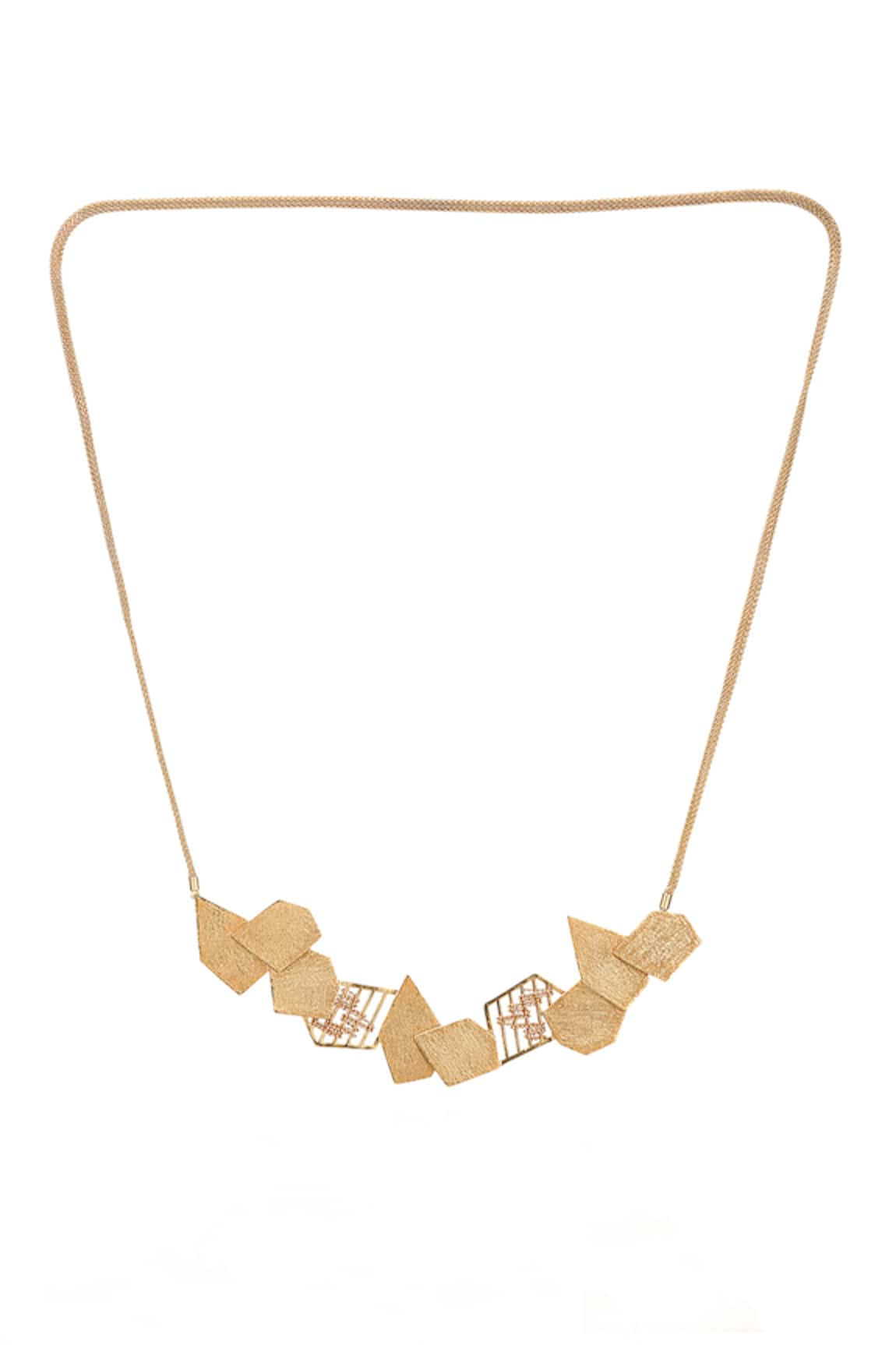 ITRANA Geometric Chip Necklace