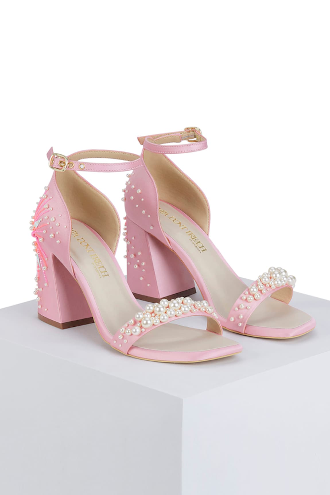 Papa Don't Preach Accessories Dandelion Twinkle Embellished Block Heels