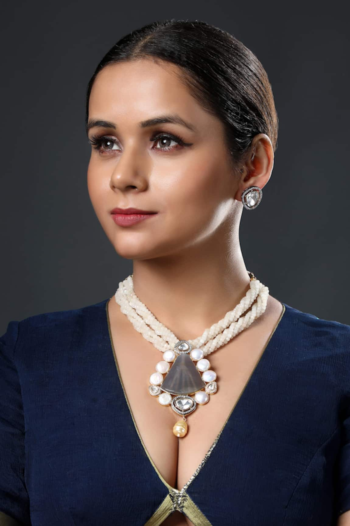 Hrisha Jewels Embellished Choker Necklace Set