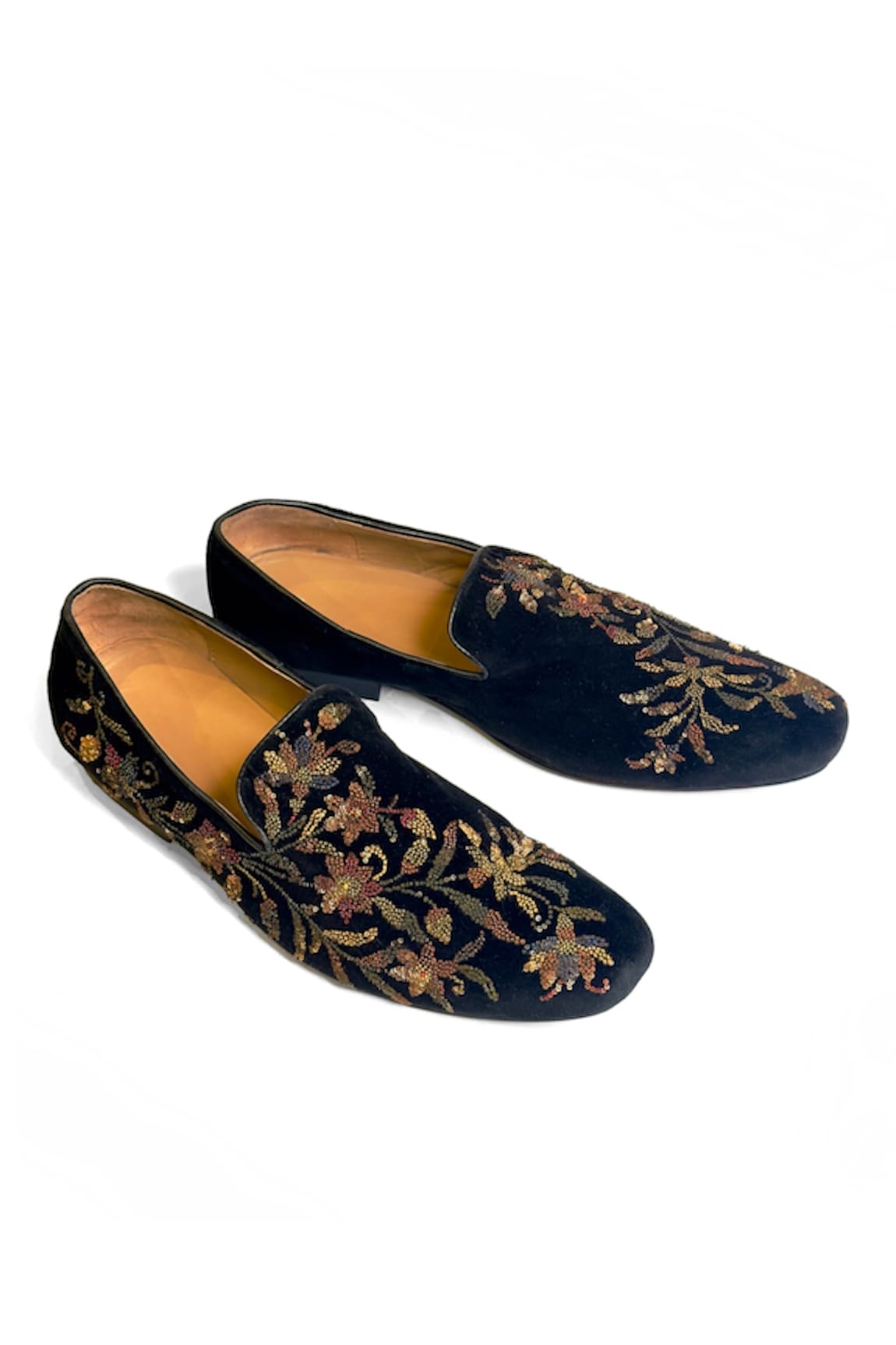 Rohit Bal Sequin Floral Embroidered Shoes