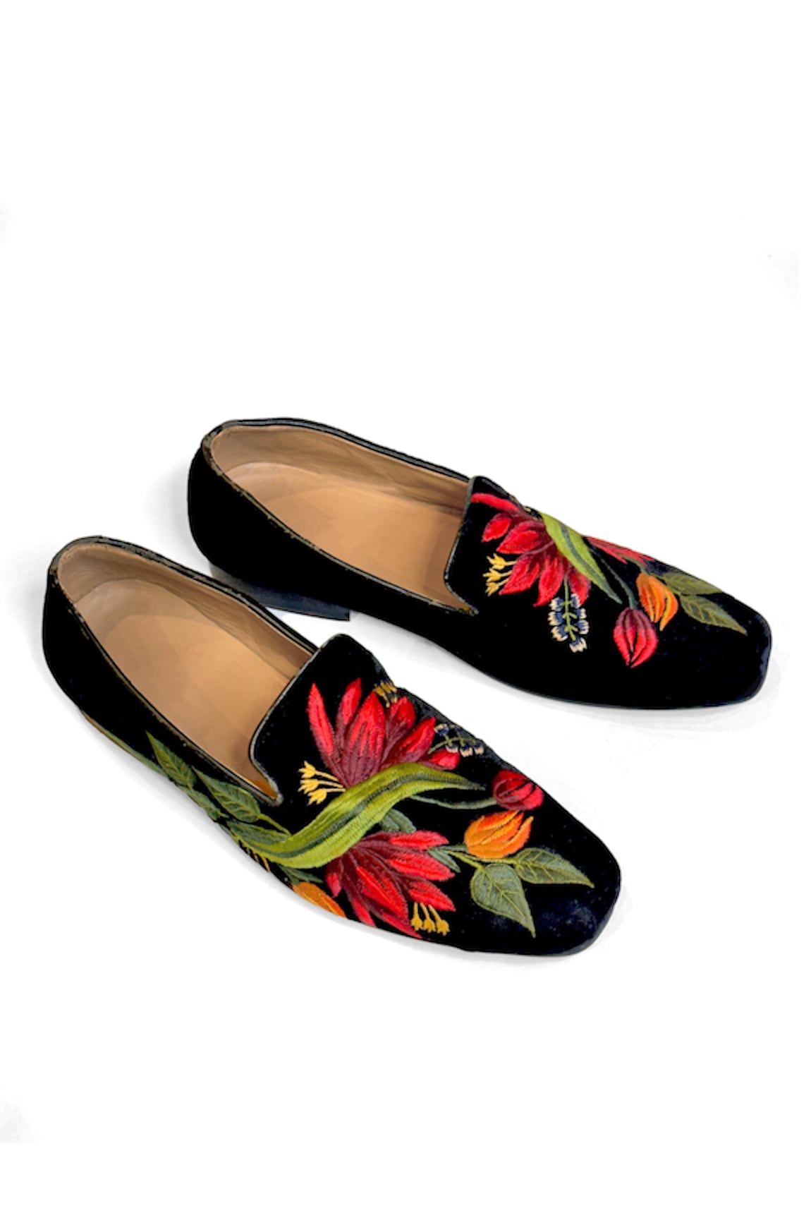 Rohit Bal Floral Resham Embroidered Shoes