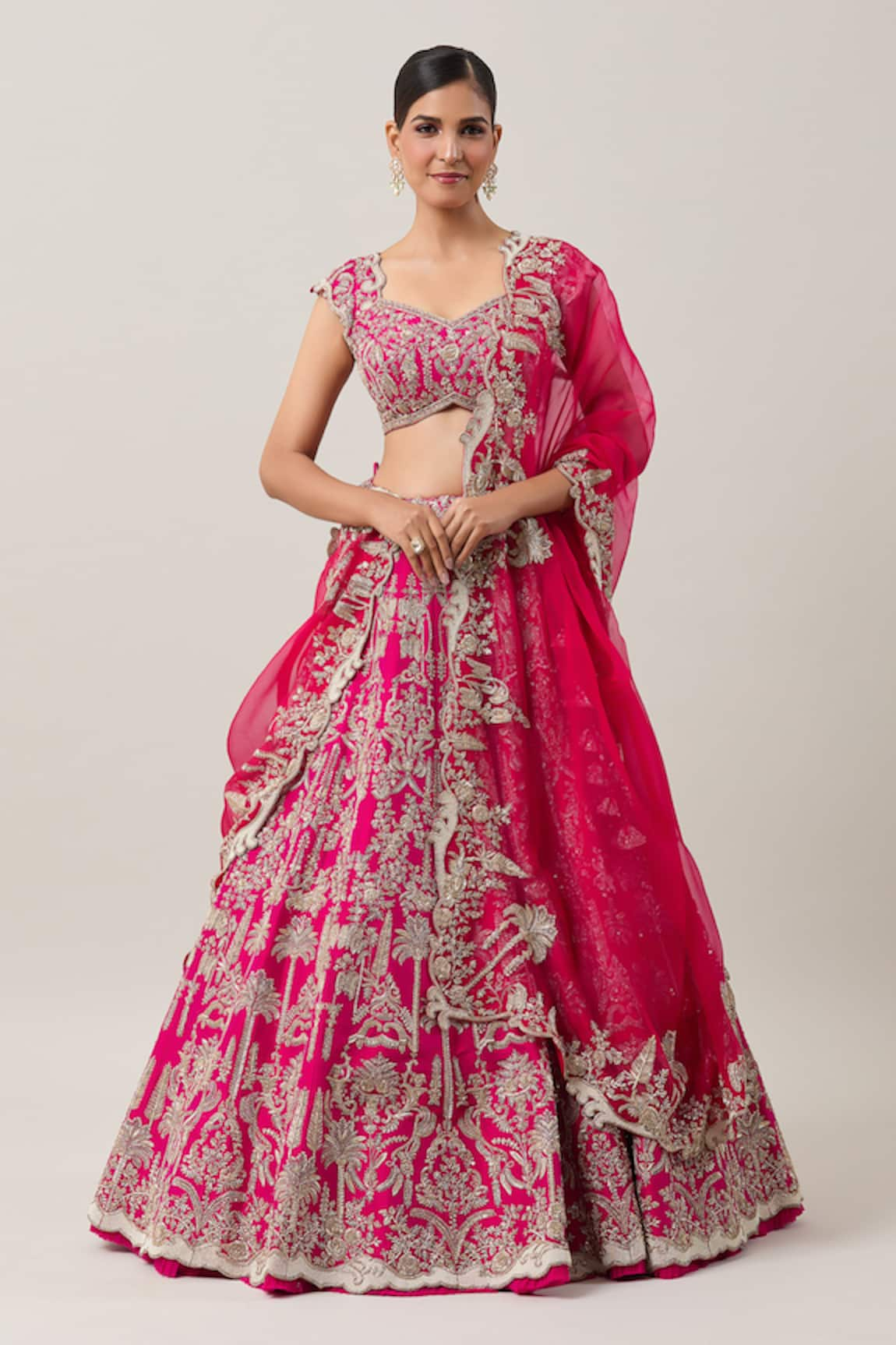 Anushree Reddy Gulzaar Sharjah Zardozi Embroidered Bridal Lehenga Set