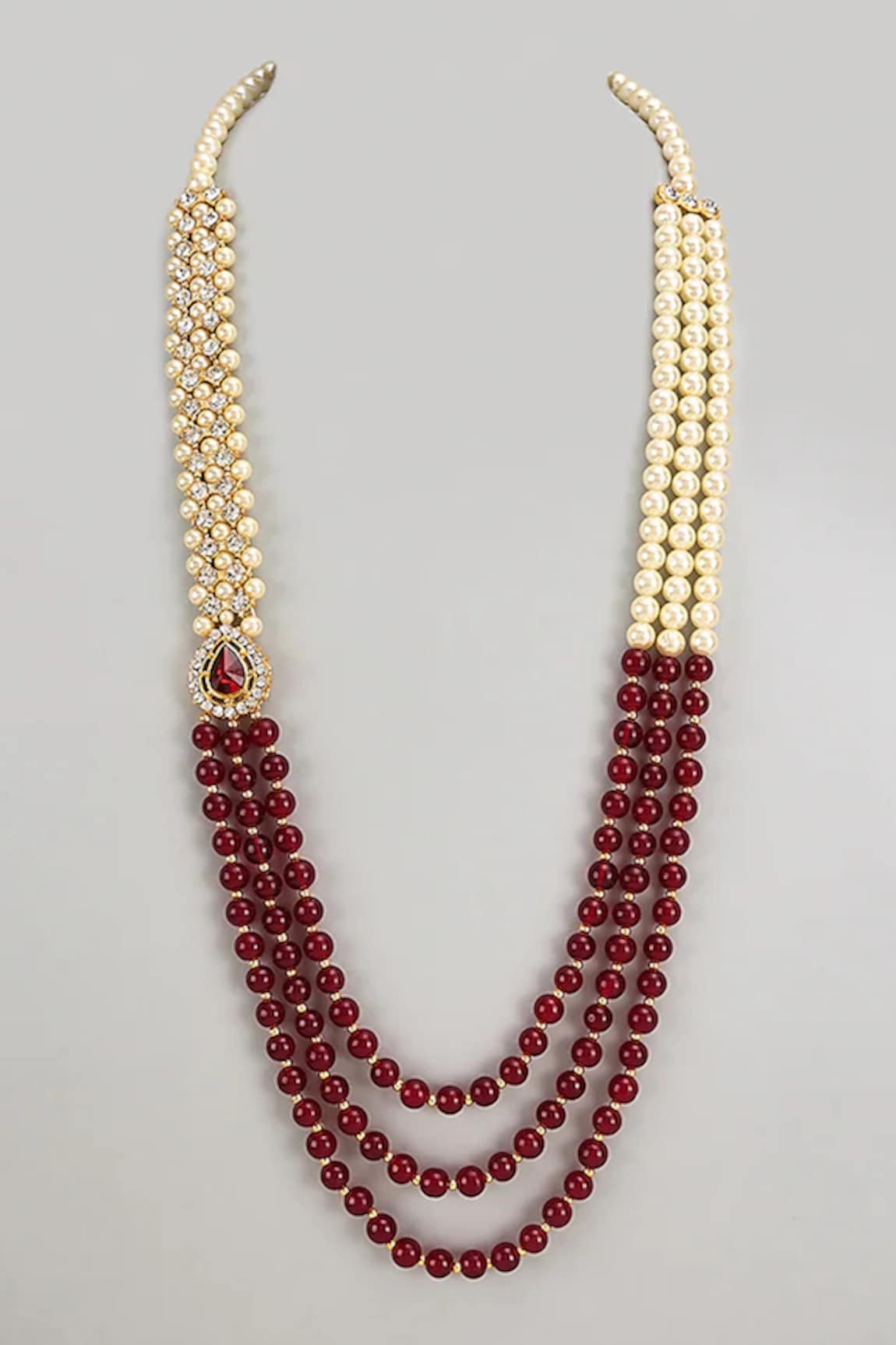 RNG Safawala Pearl Embellished Layered Necklace