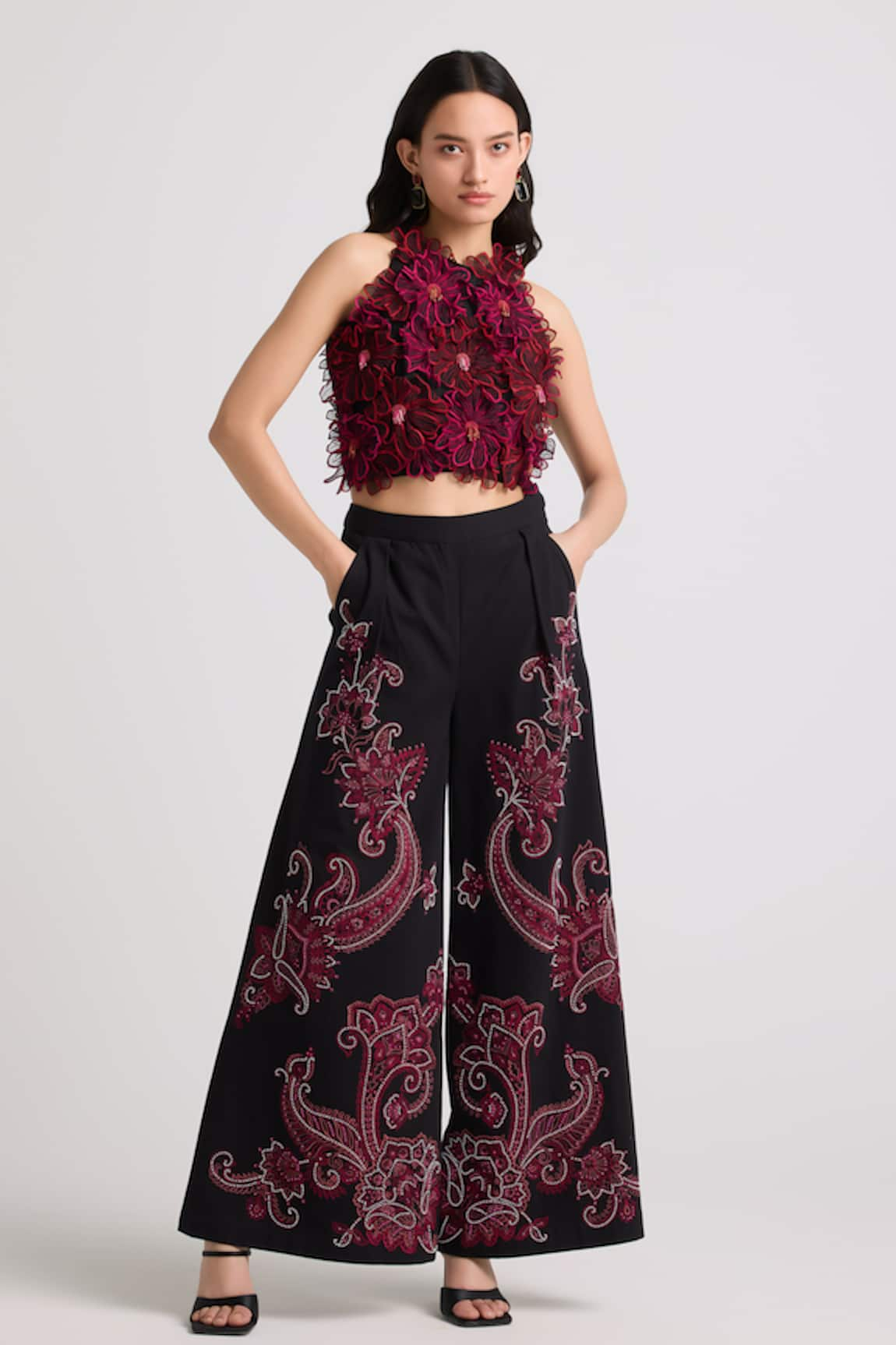 Chandrima Paisley Flared Pant