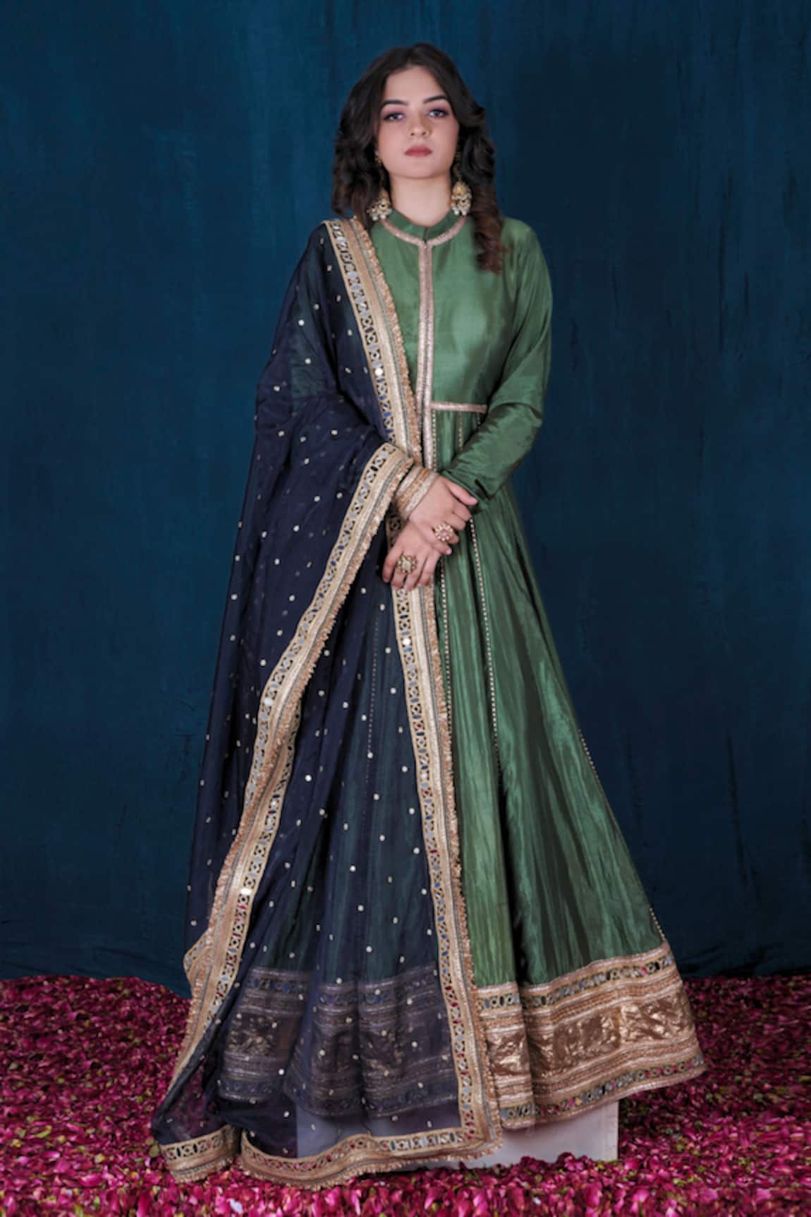 Saubhagya Gota Embroidered Anarkali Set