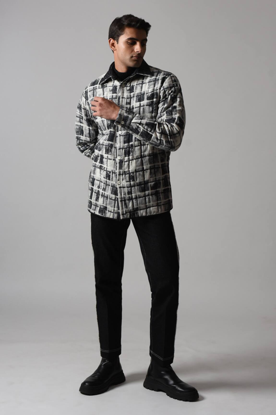Countrymade Solitude Printed Quilted Reversible Shirt 