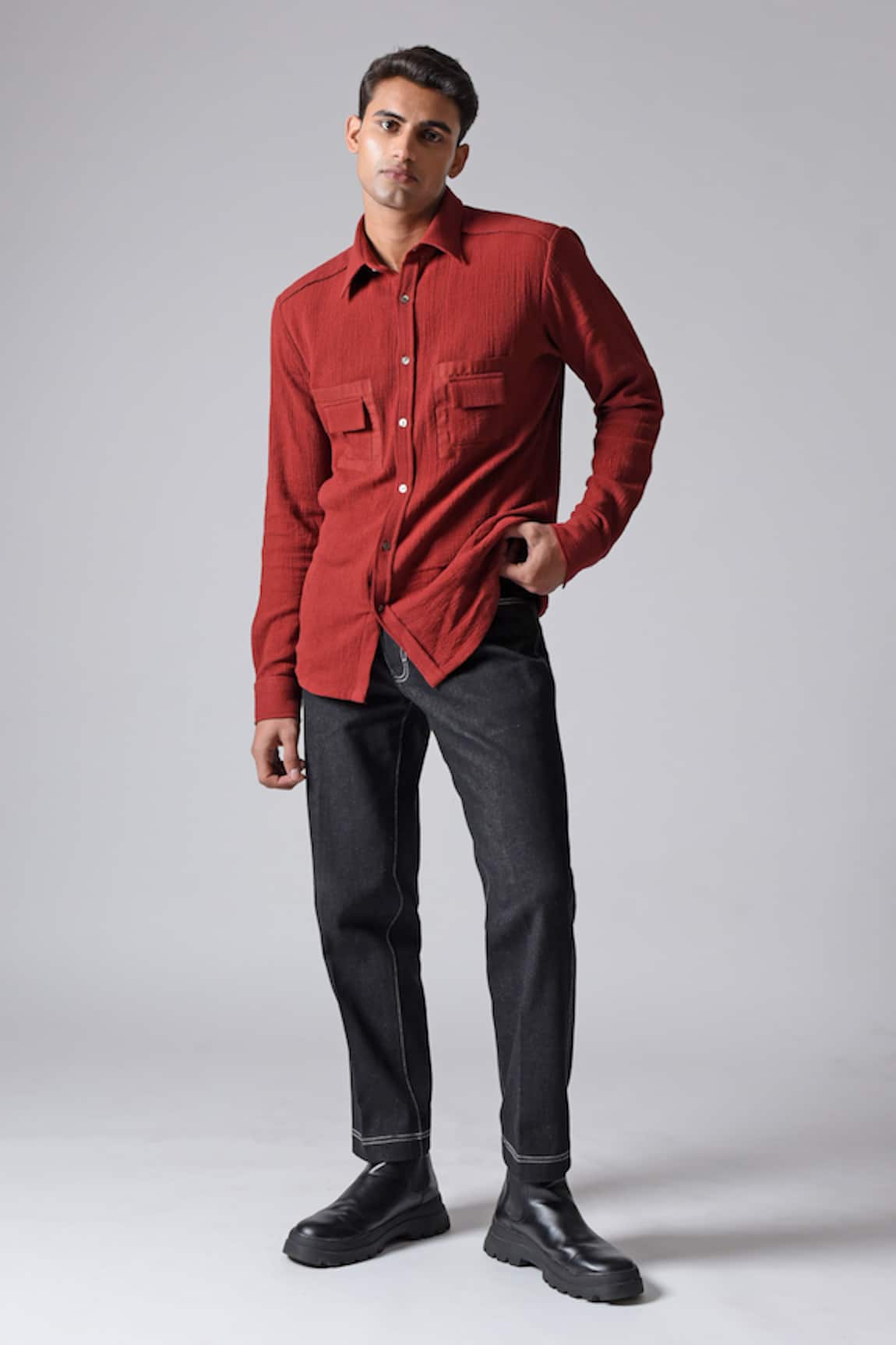 Countrymade Terra Cotton Textured Shirt 