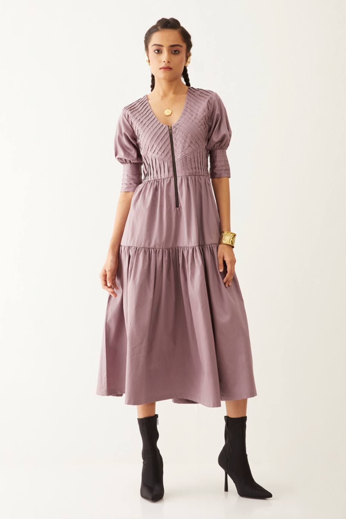 Son Of A Noble Snob Robie Textured Tiered Dress