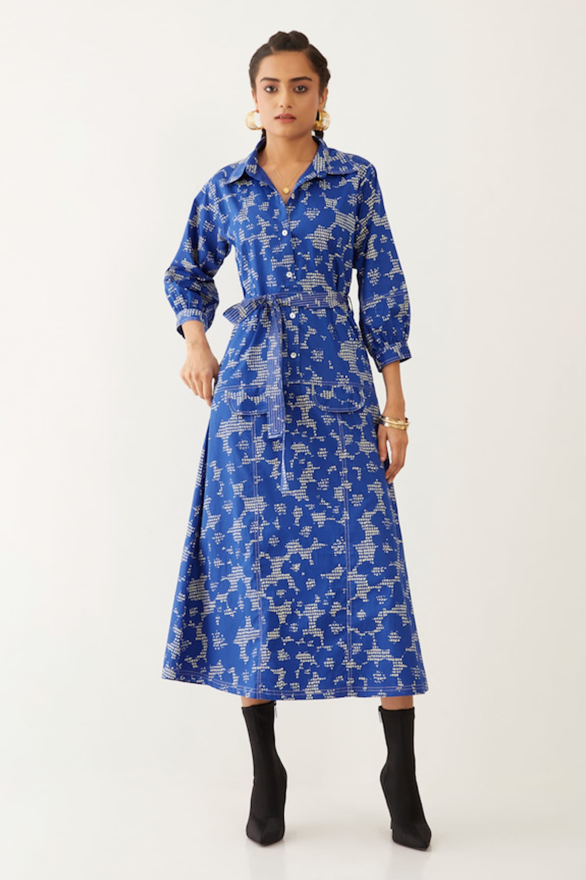 Son of A Noble Snob Bonie Void Print Dress