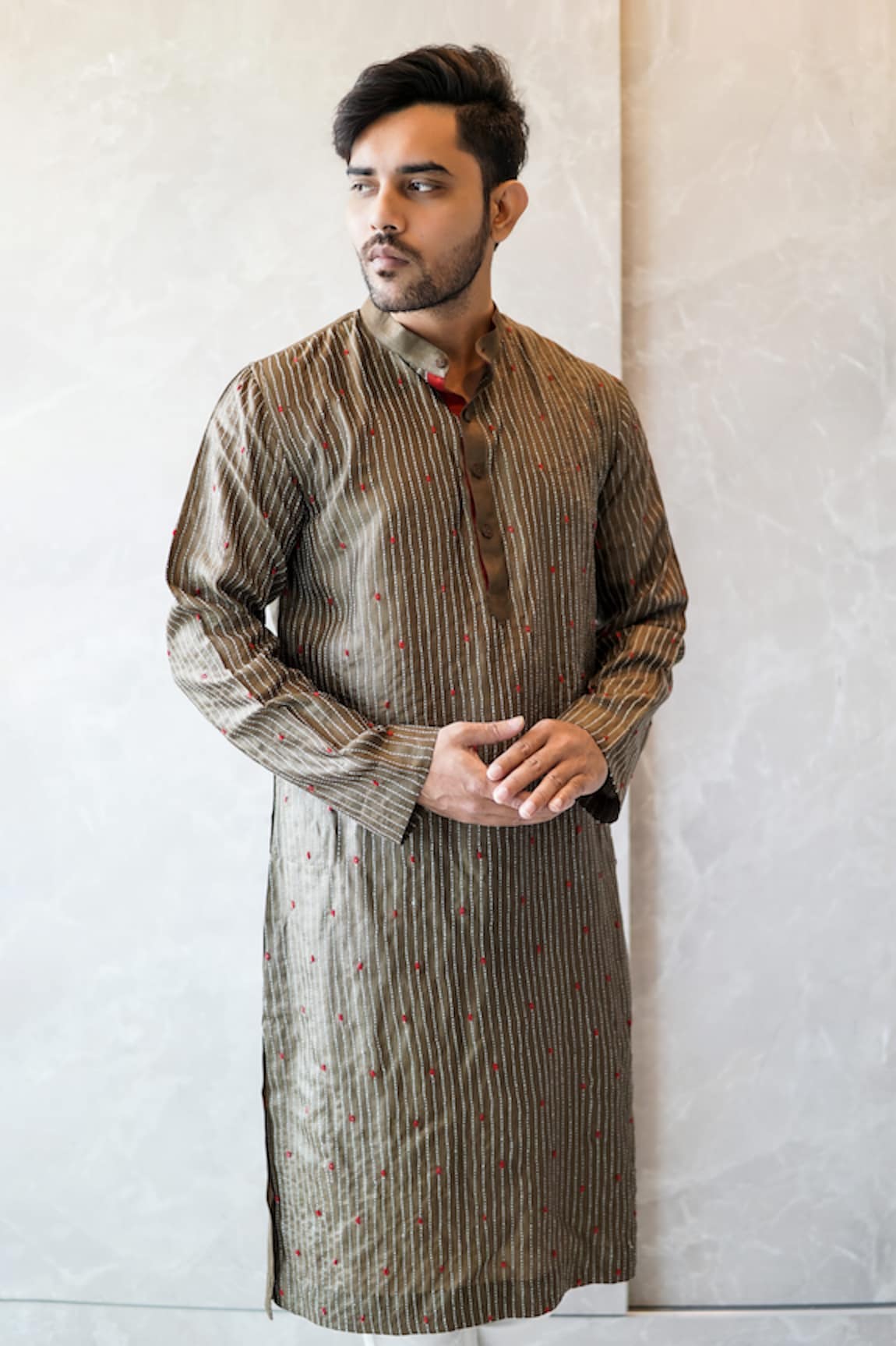 Bihart Sujani Threadwork Kurta