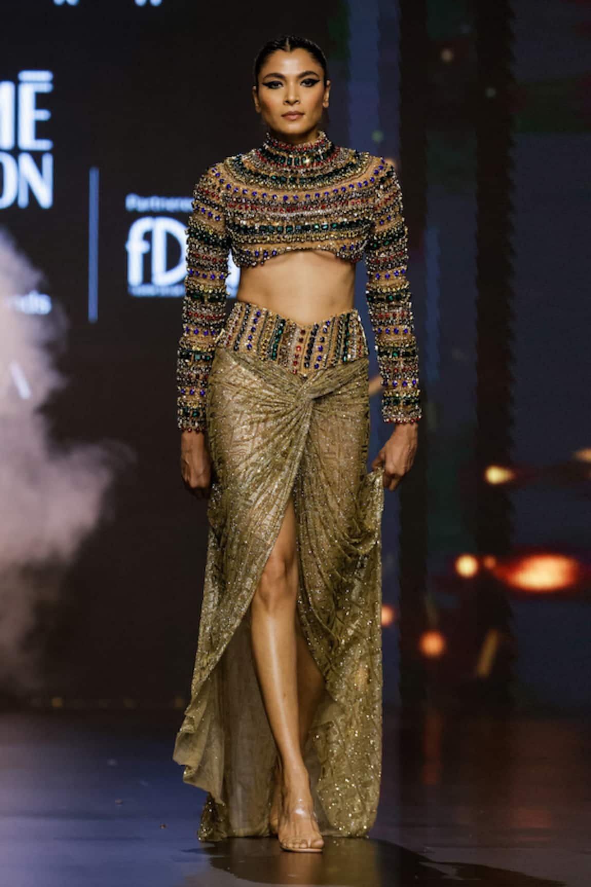 Itrh Pharaohs Finery Embellished Top & Skirt Set