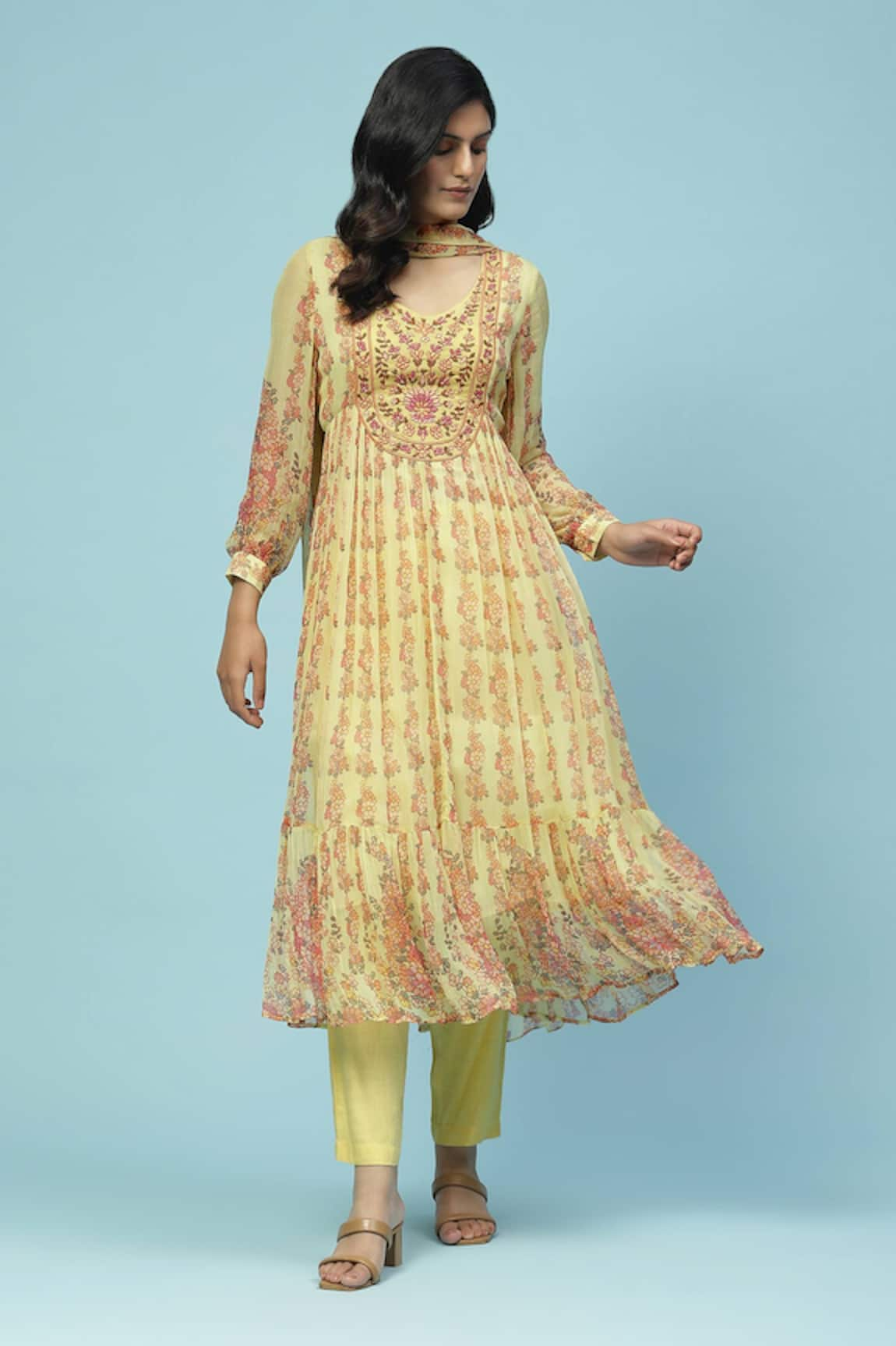 Aarke Ritu Kumar Aarya Floral Print Anarkali Set