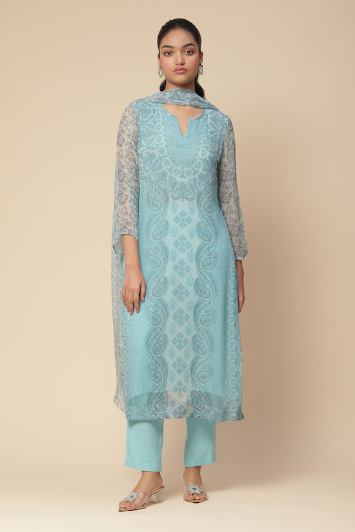 Aarke Ritu Kumar Ersheen Paisley Print Kurta Set