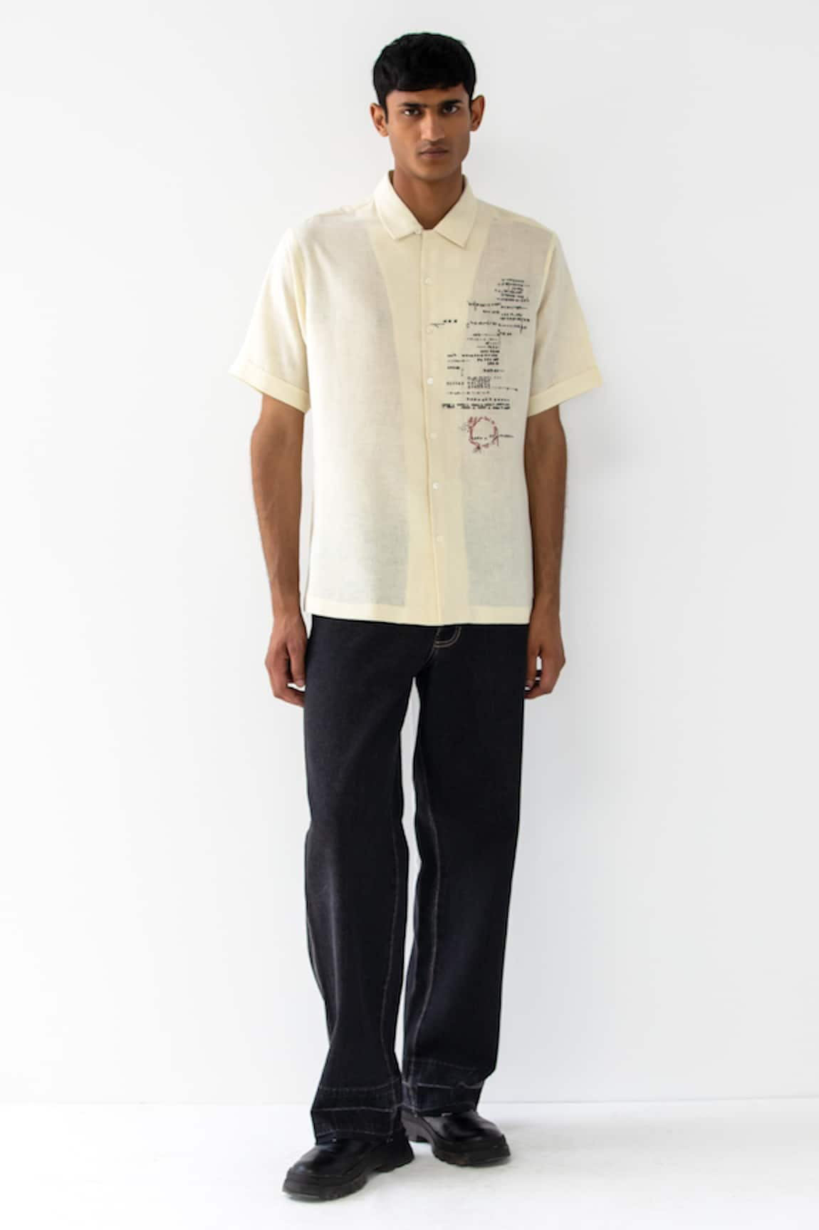 Countrymade Asemic Embroidered Shirt