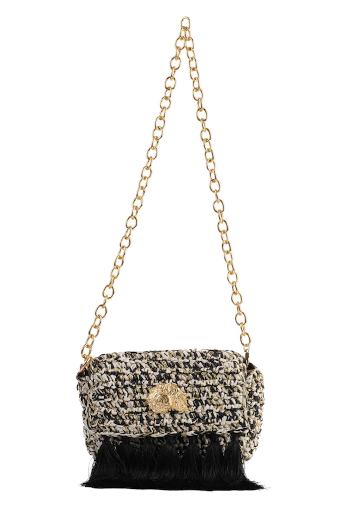 JENA 3-Weave Embellished Clutch