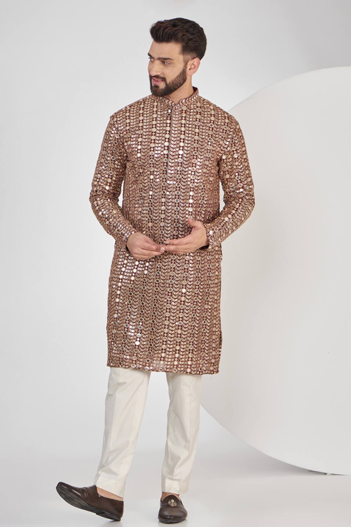 Kasbah Mirror Embroidered Kurta 