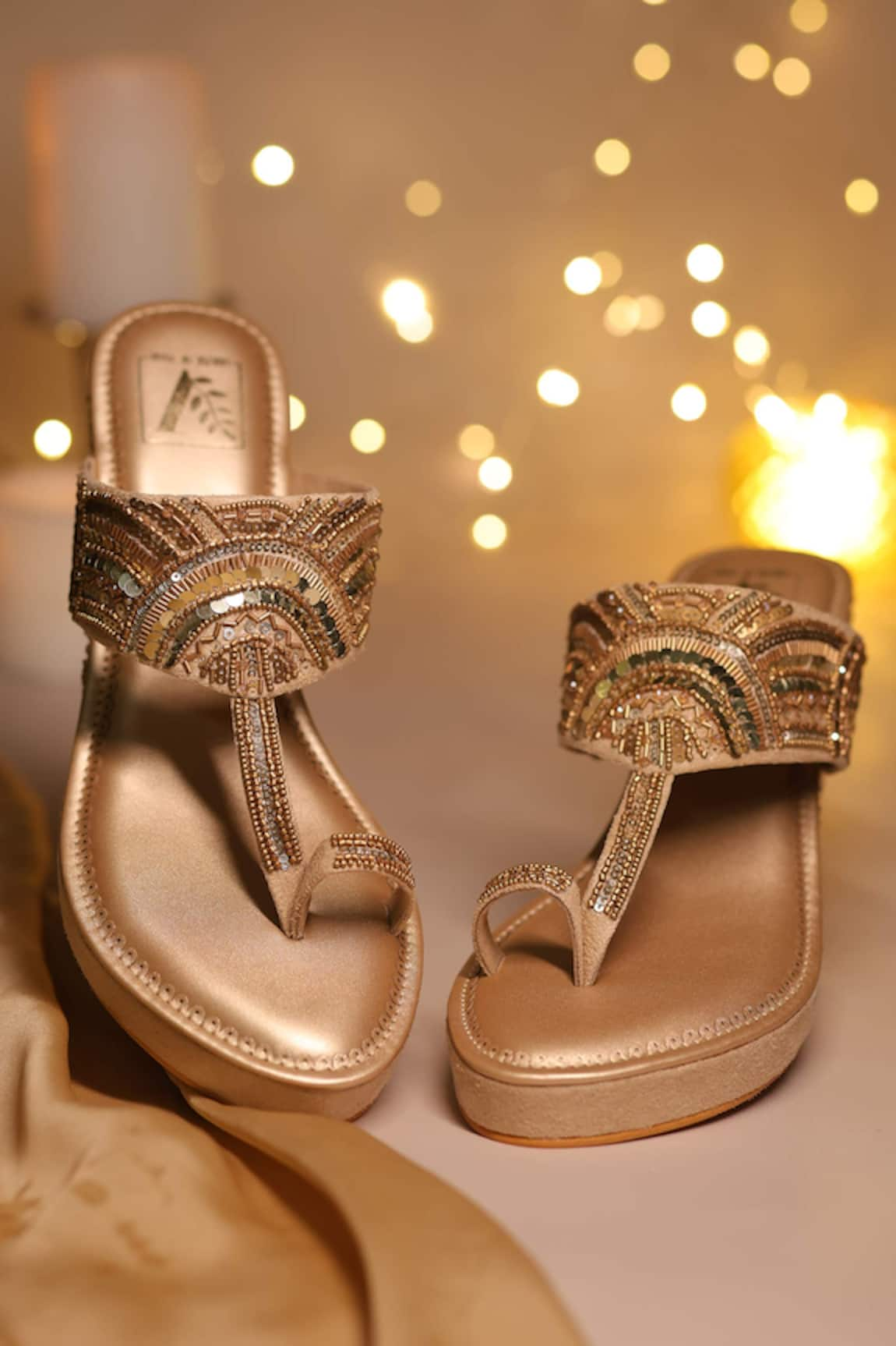 House of Vian Maya Embellished Wedges