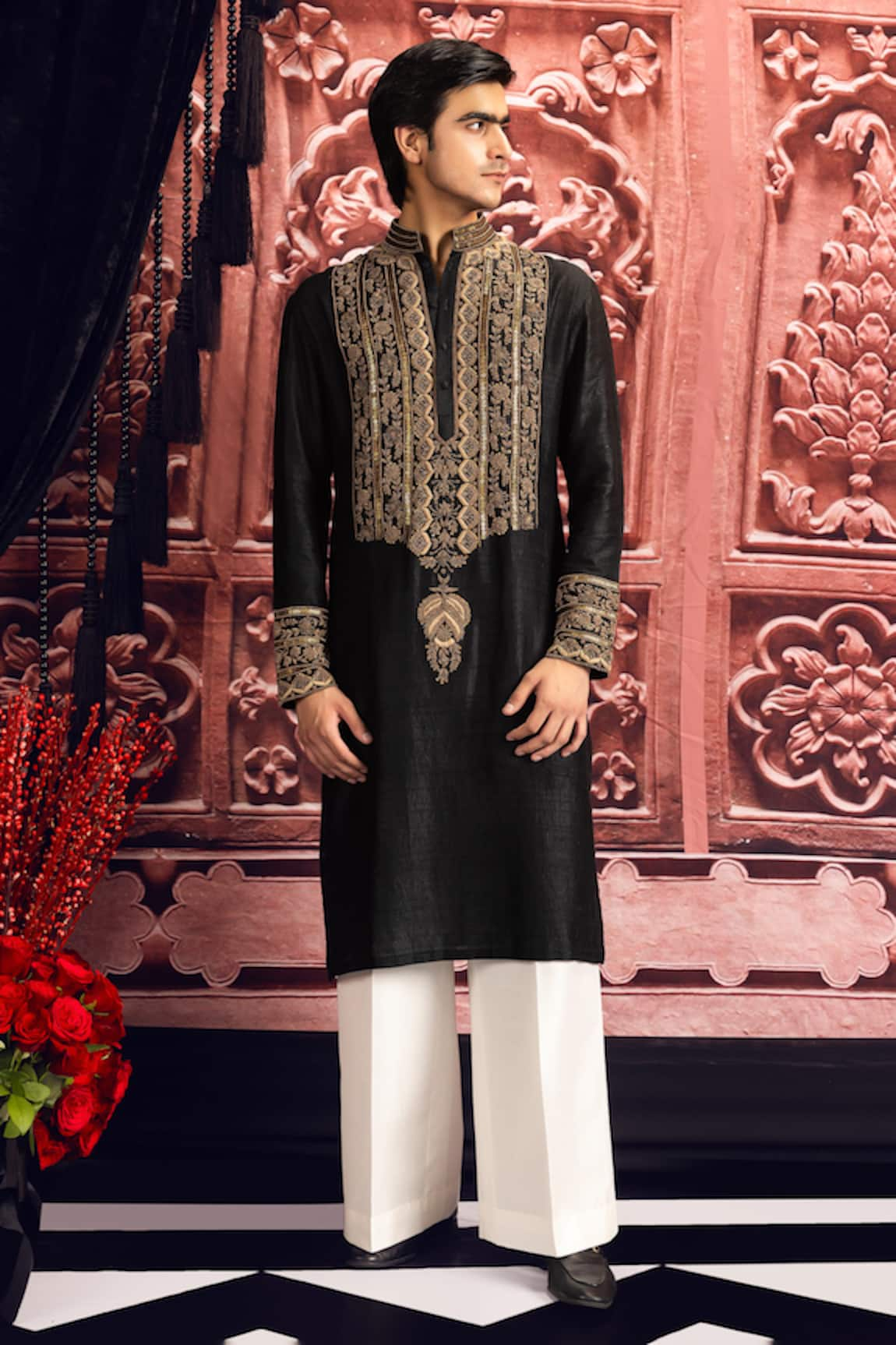 Mayyur Girotra Couture Embroidered Kurta & Pant Set