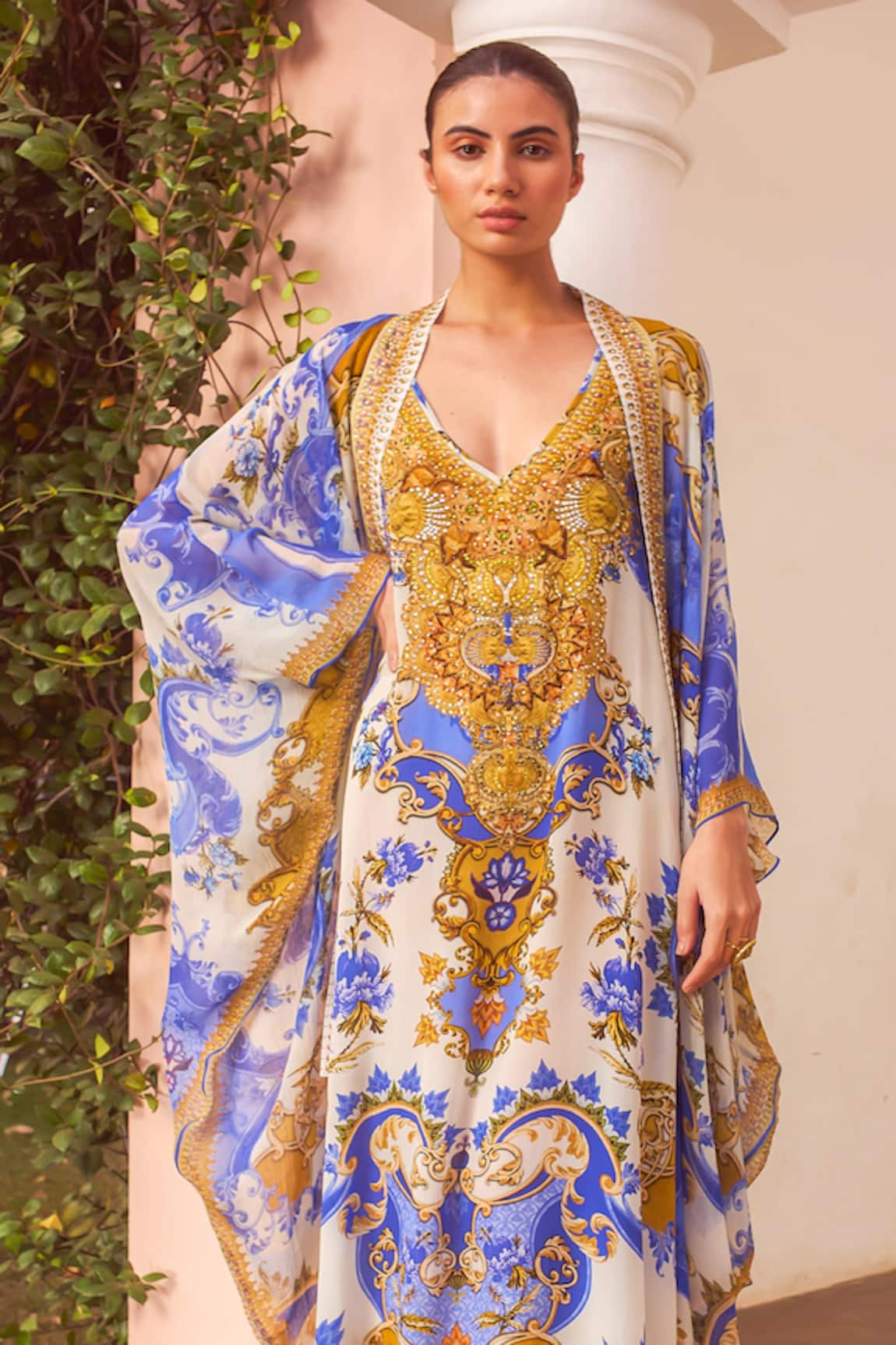 Zariaah Santorini Sunkiss Print Cape